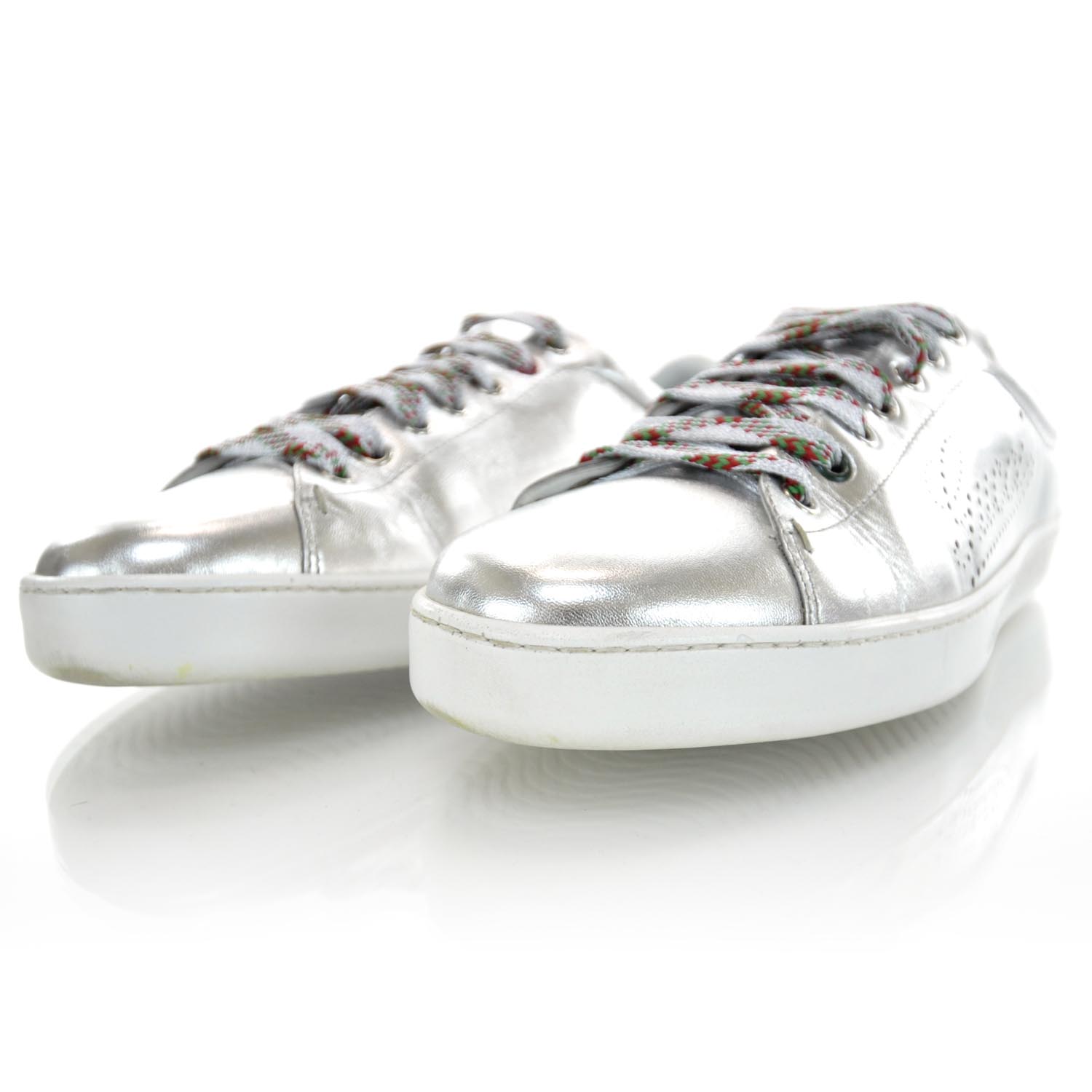 gucci silver shoes mens