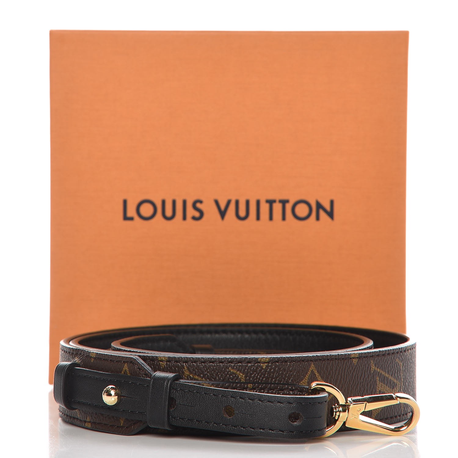 LOUIS VUITTON Monogram Bandouliere Shoulder Strap XL Noir Black 277373