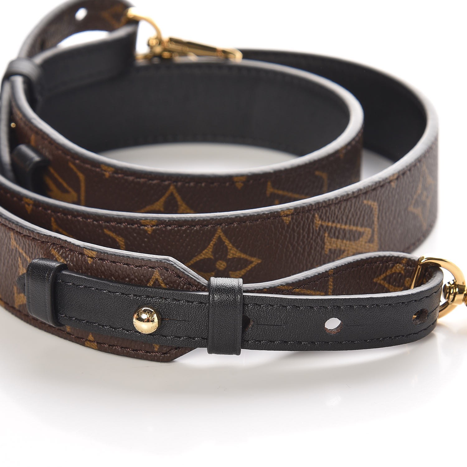 LOUIS VUITTON Monogram Bandouliere Shoulder Strap XL Black 277373