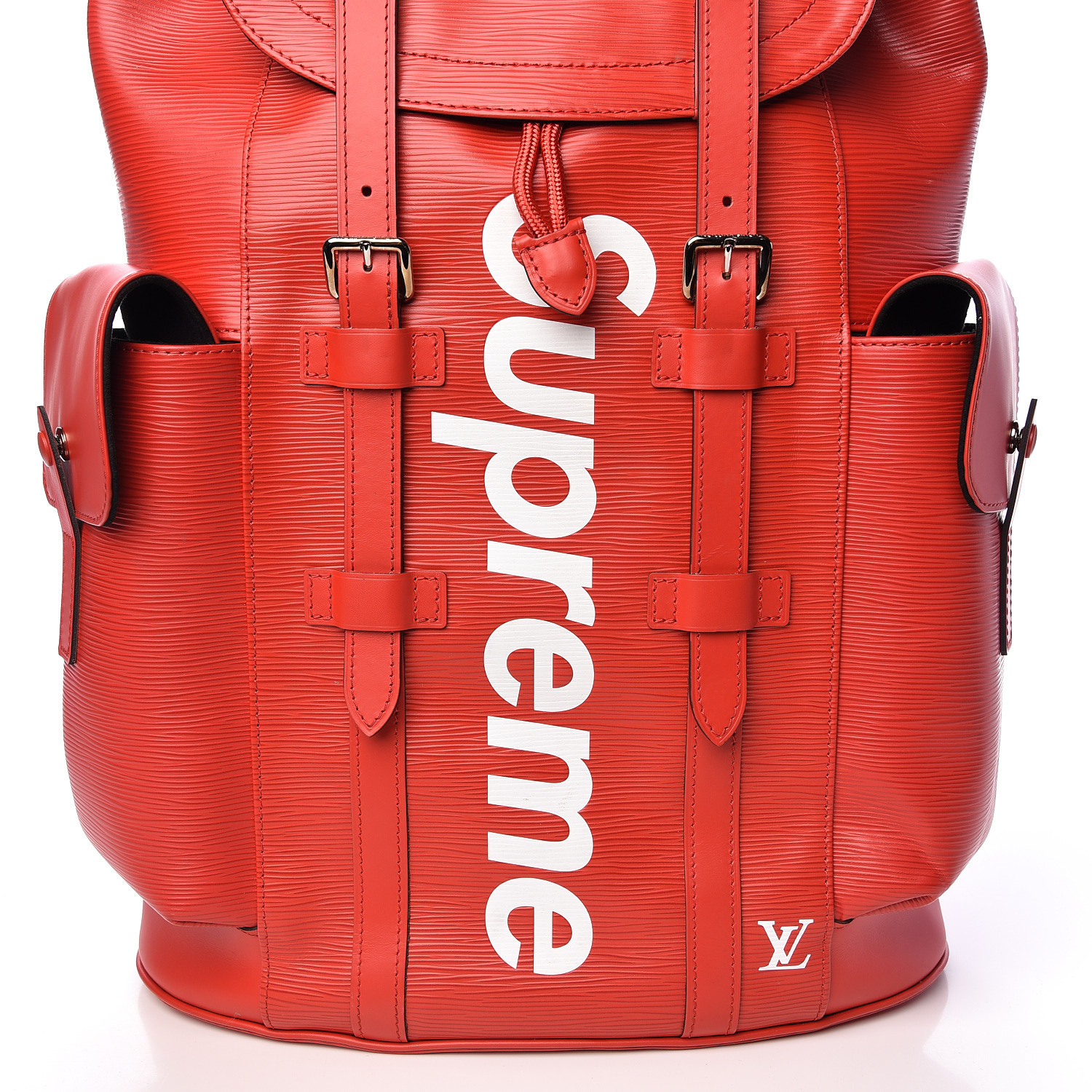 LOUIS VUITTON X SUPREME Epi Christopher Backpack PM Red 495895