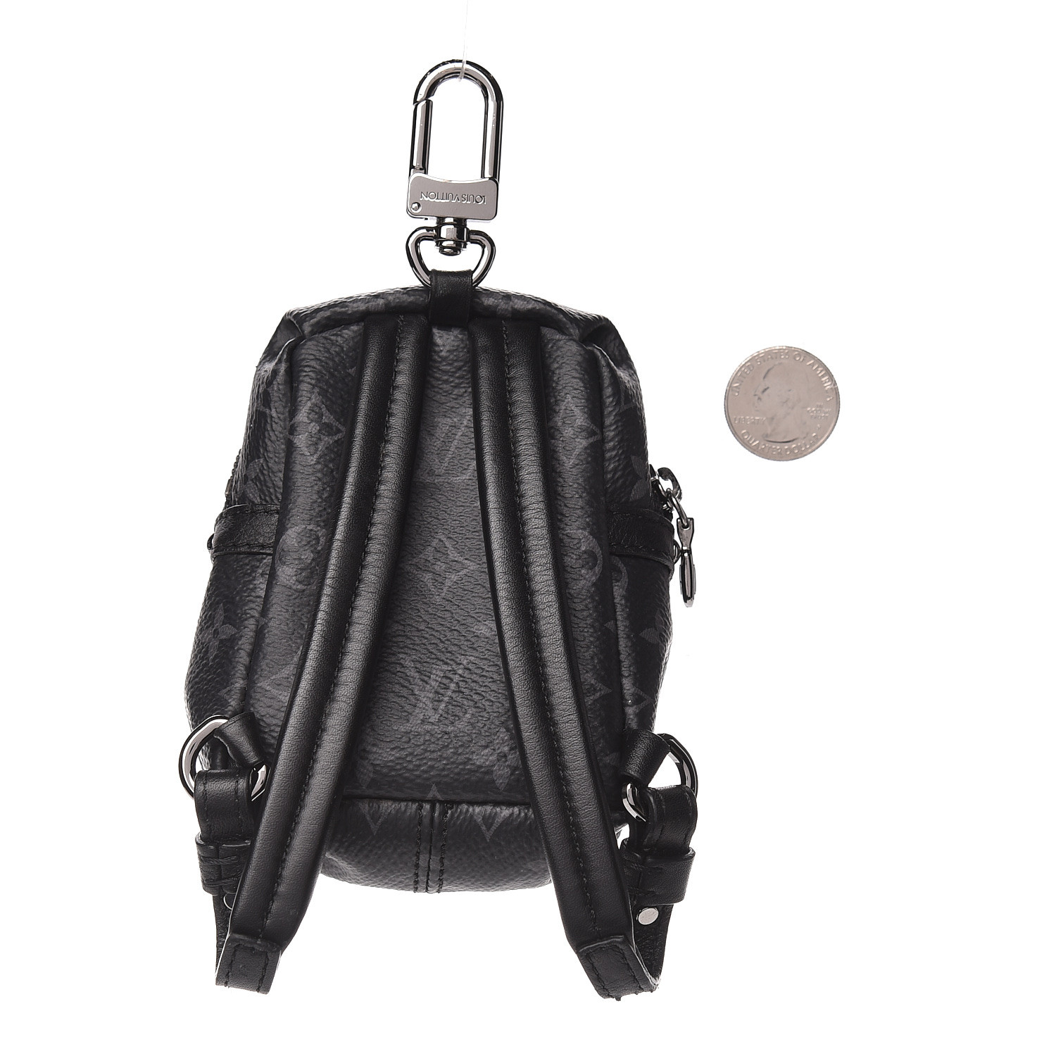 lv backpack bag charm LOUIS VUITTON Monogram Eclipse Backpack Bag Charm 492178