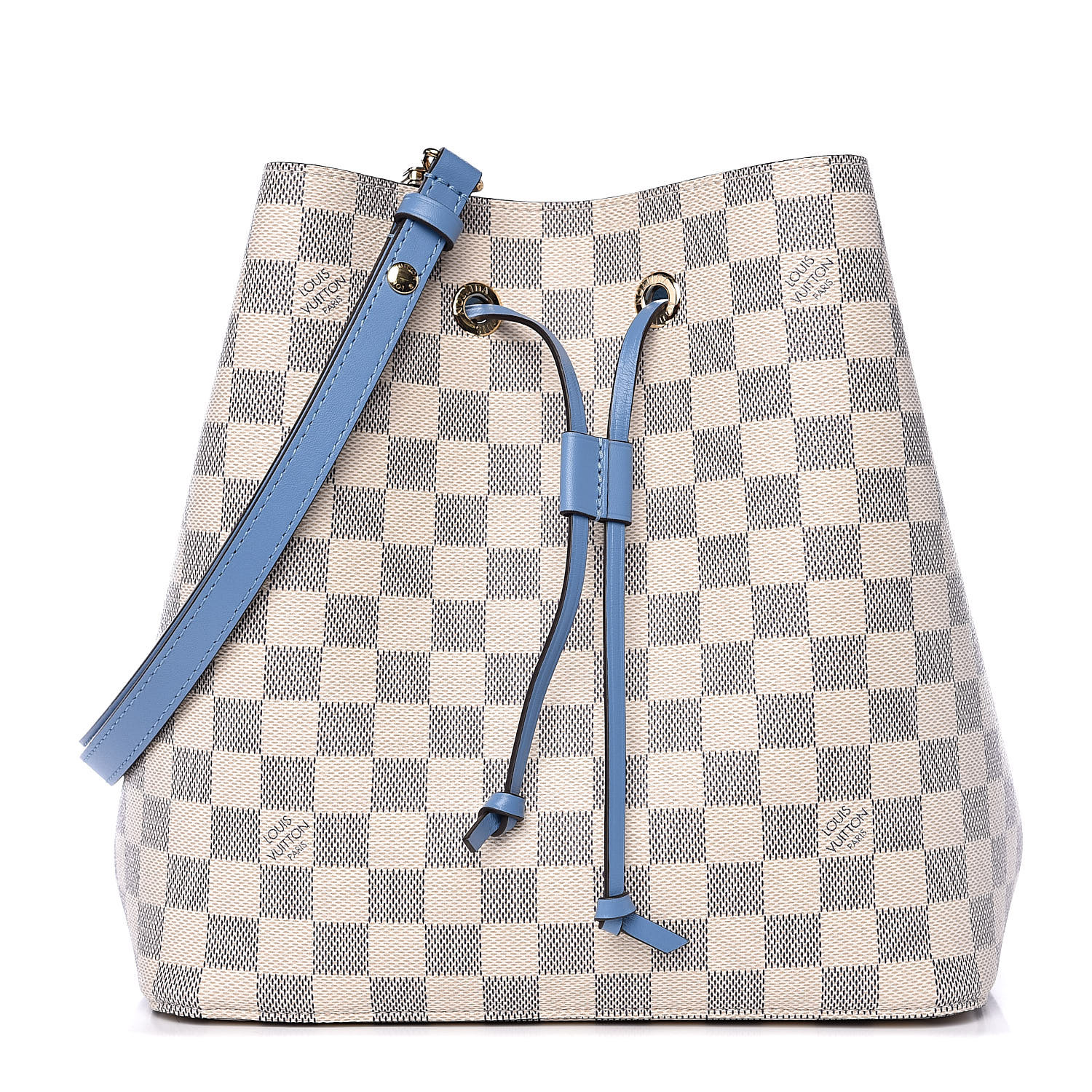 LOUIS VUITTON Damier Azur Summer Trunks Clemence Notebook MM