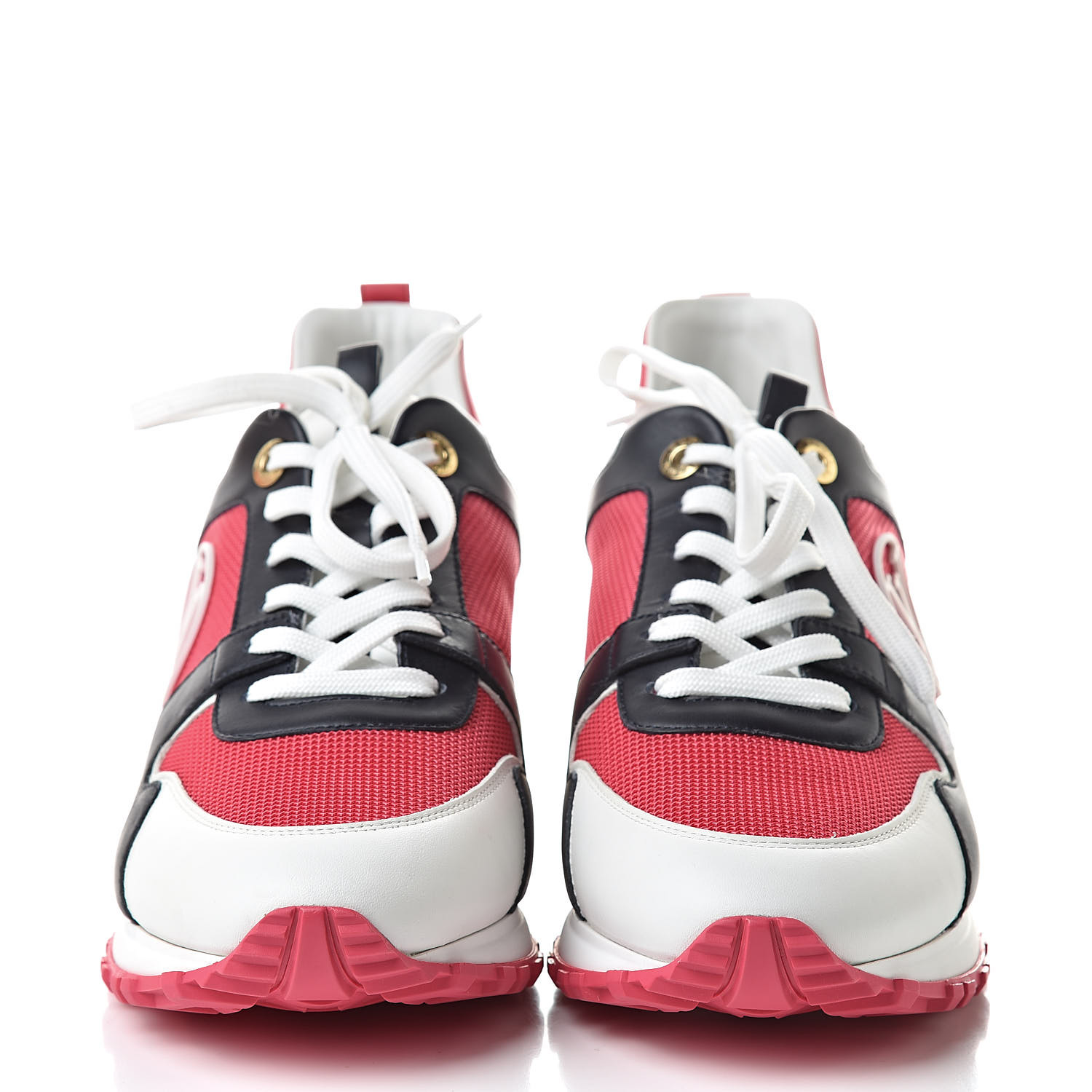 LOUIS VUITTON Calfskin Run Away Sneakers 40 Framboise 515872