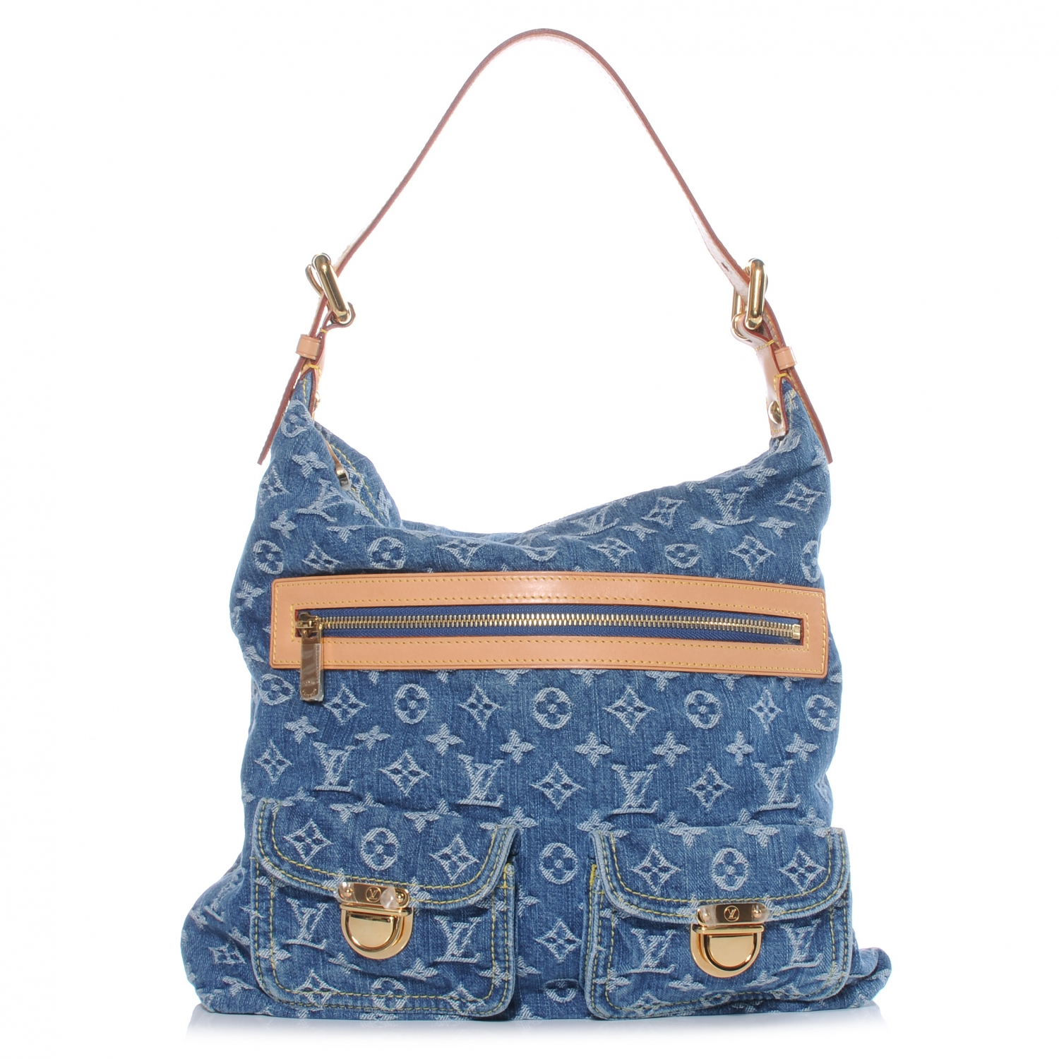 LOUIS VUITTON Denim Baggy GM Blue 41284