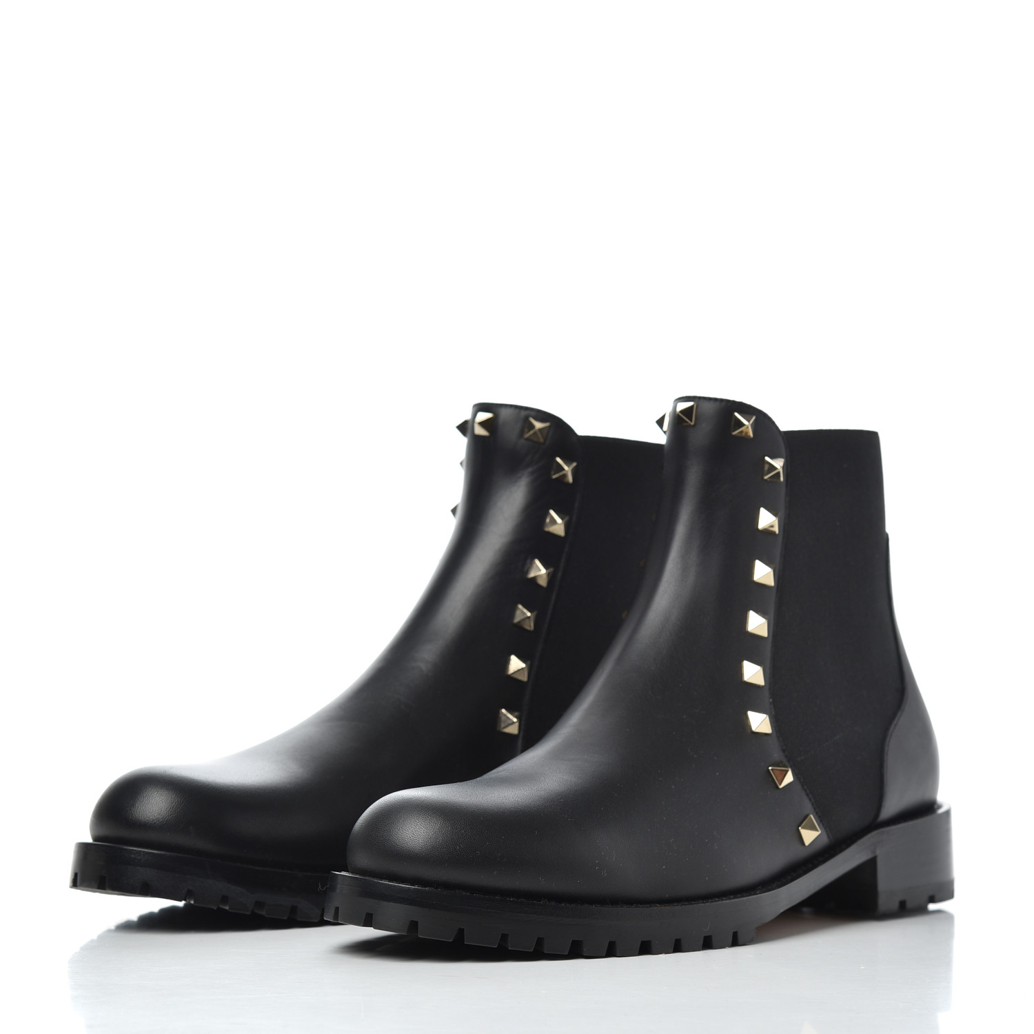 valentino beatle leather platform boots