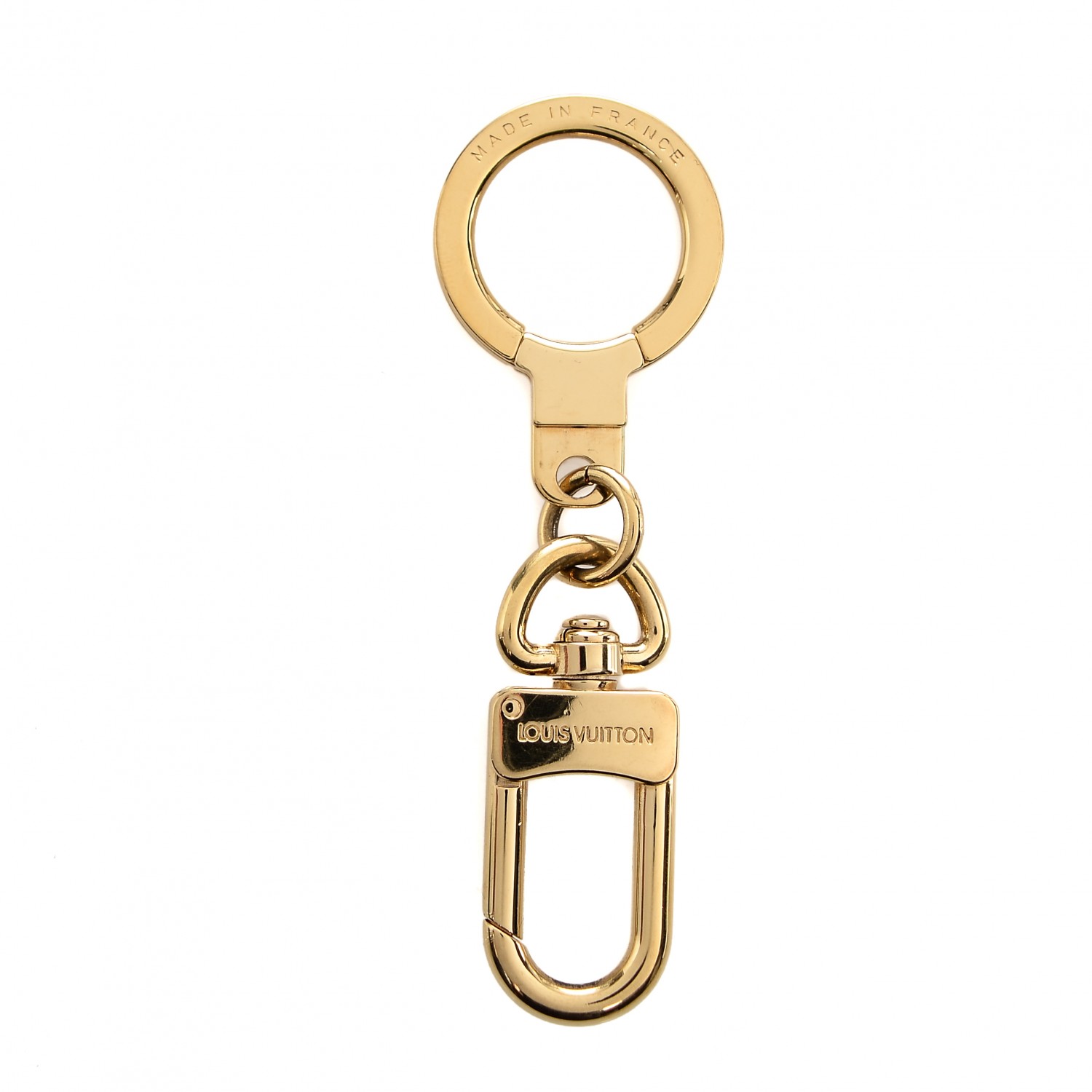 LOUIS VUITTON Pochette Extender Key Ring Gold 191756