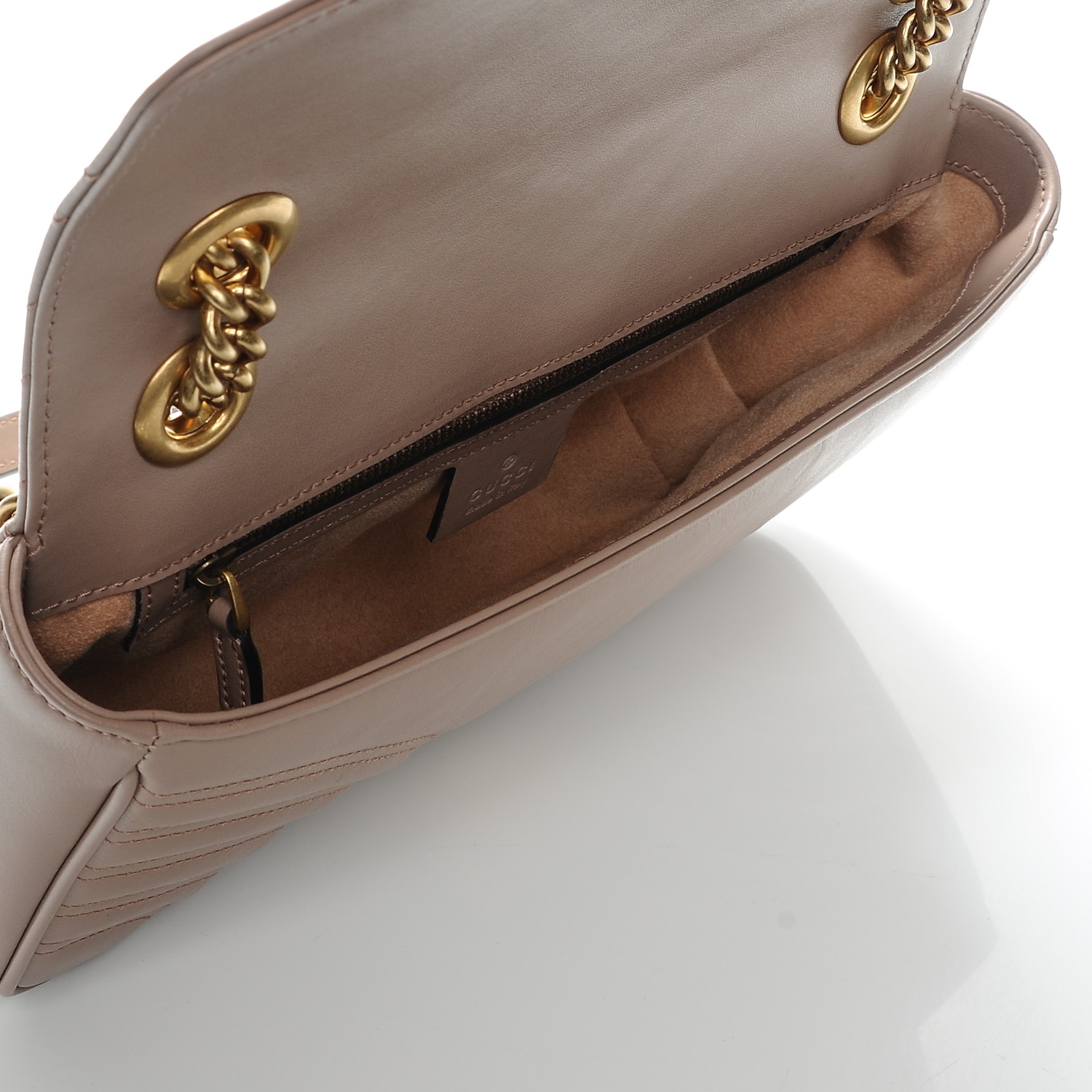 Gucci GG Marmont Small Matelasse Shoulder Bag Nude 447632 