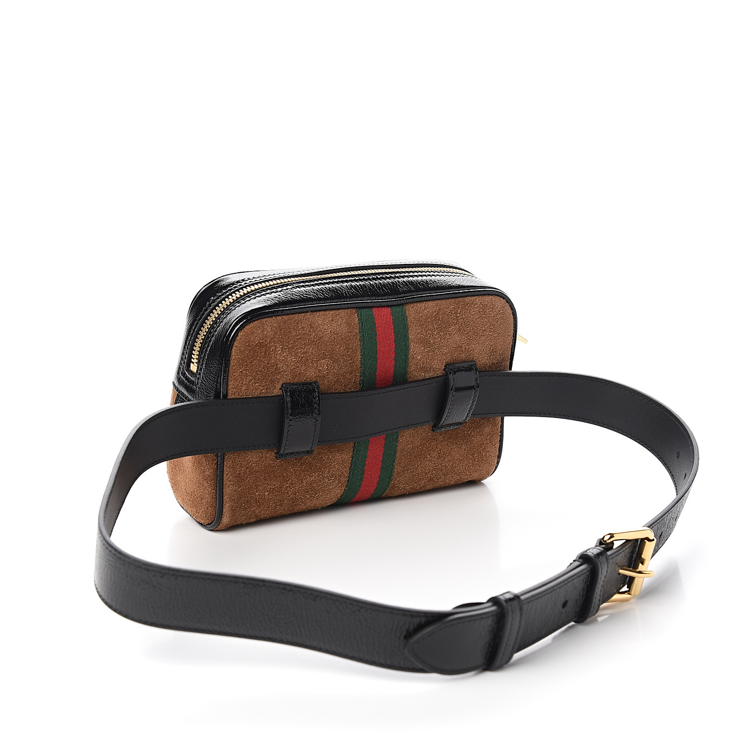 GUCCI Suede Small Ophidia Belt Bag 85 34 Brown 558673