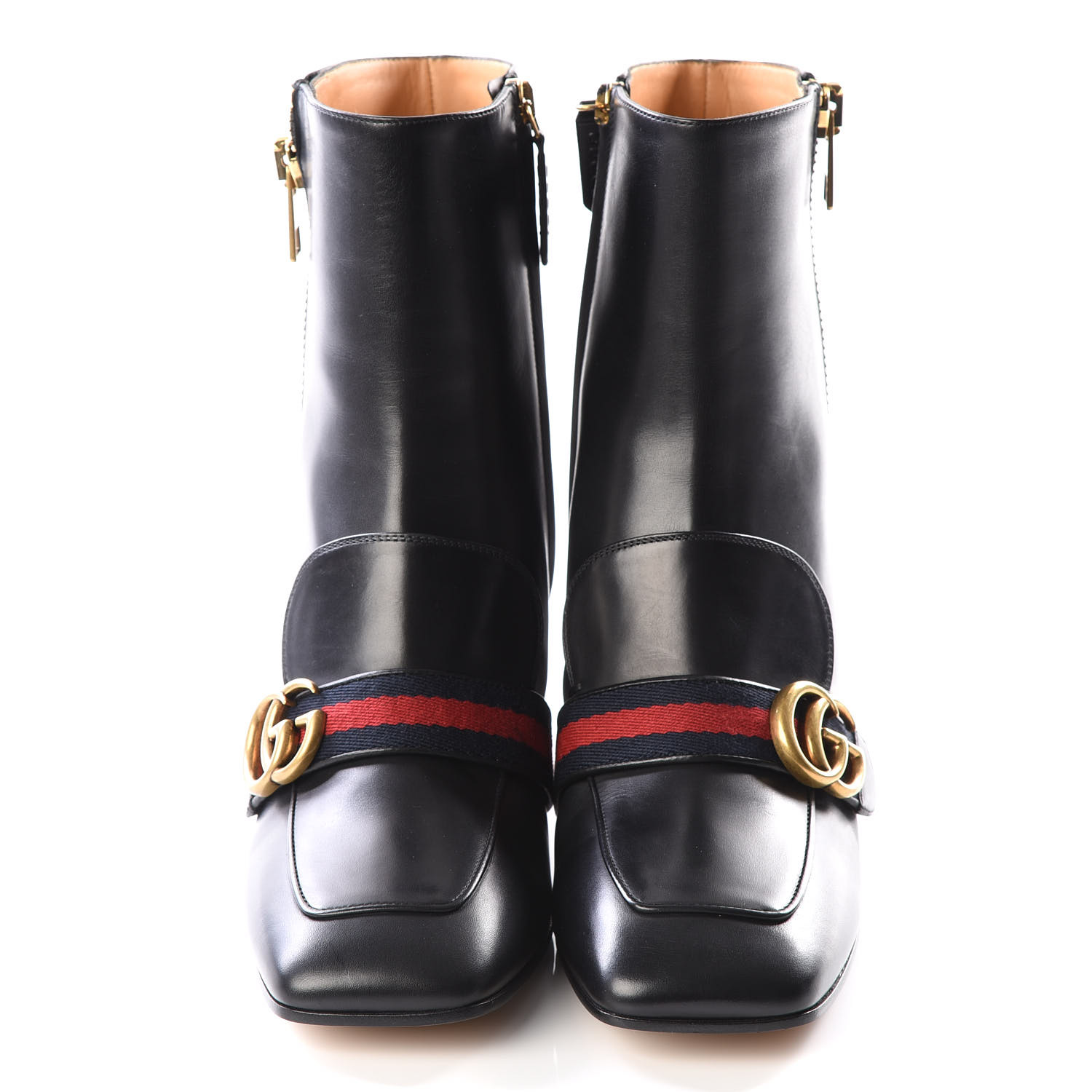 gucci boots pearl heel