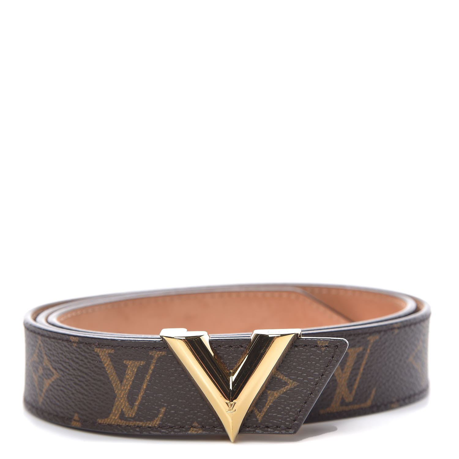 LOUIS VUITTON Monogram Essential V Belt 85 34 480760