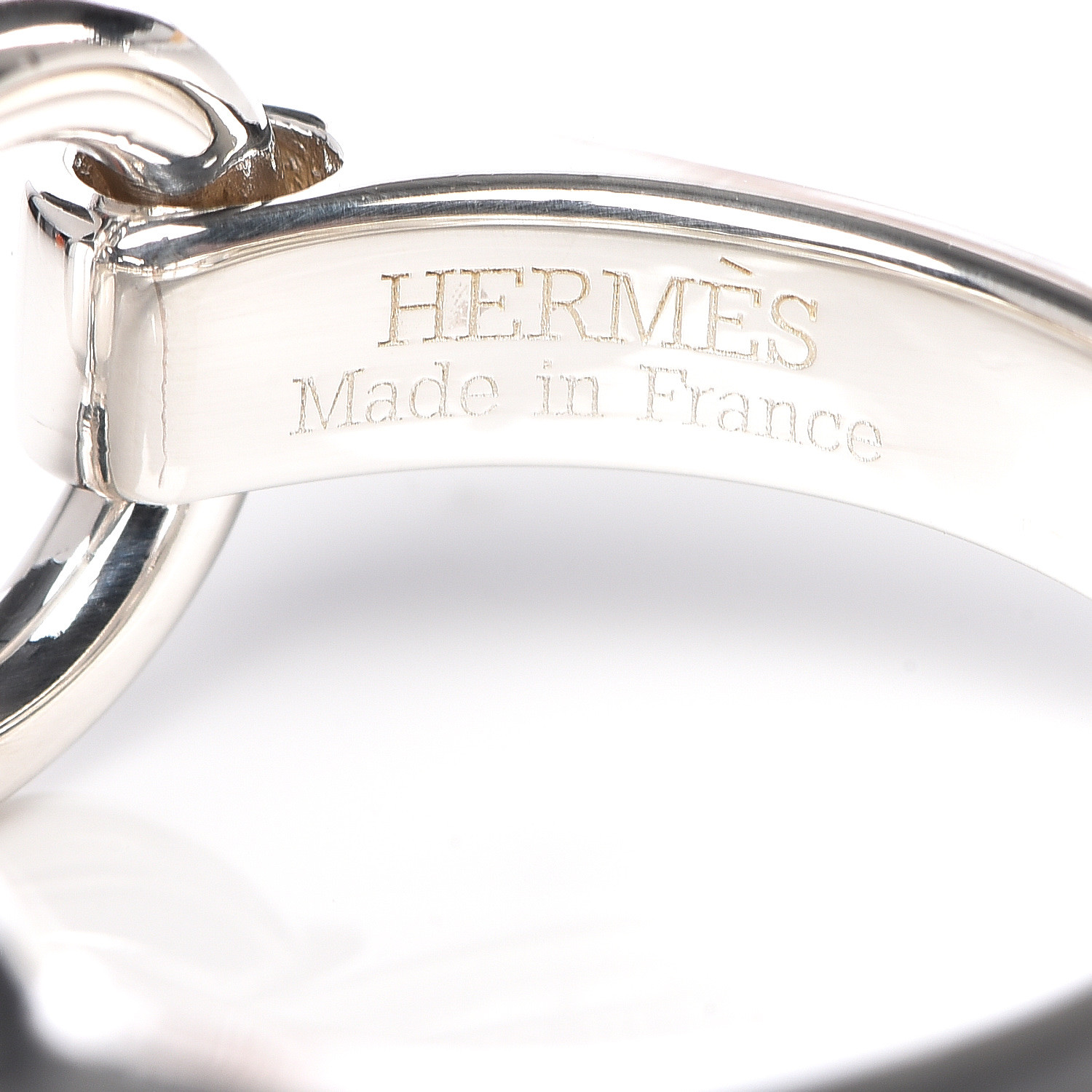 HERMES Sterling Silver PM Galop Ring 53 6.25 479714 | FASHIONPHILE