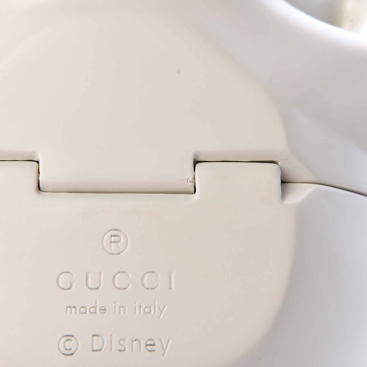 GUCCI Plastic Mickey Mouse Top Handle Bag White 468322