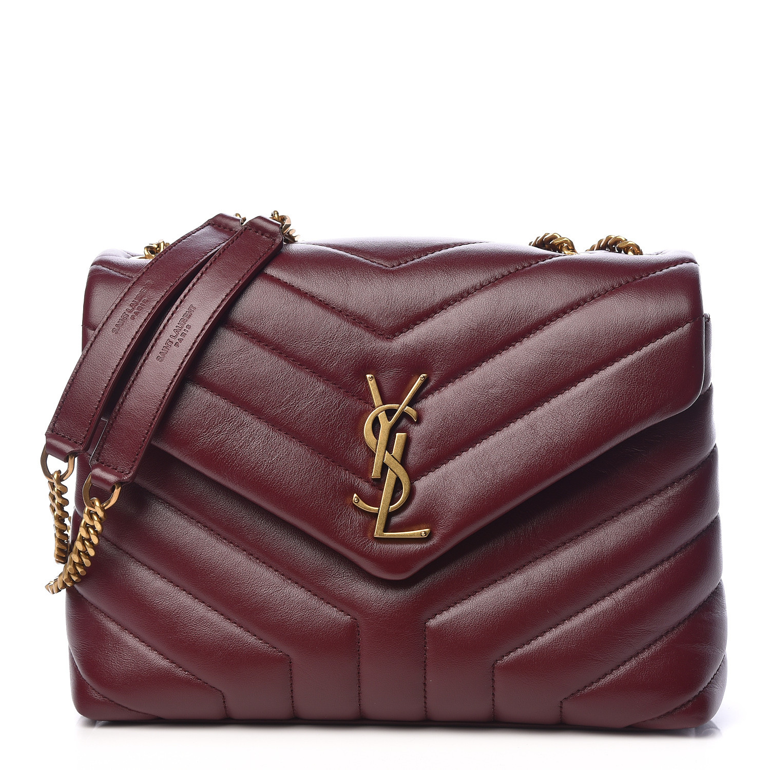 saint laurent small quilted monogram leather bag