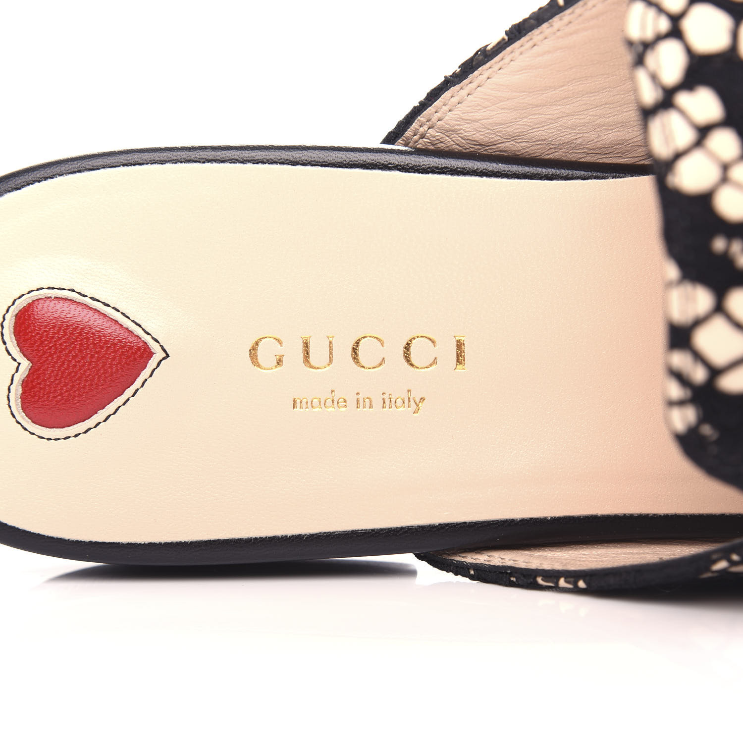 gucci princetown lace