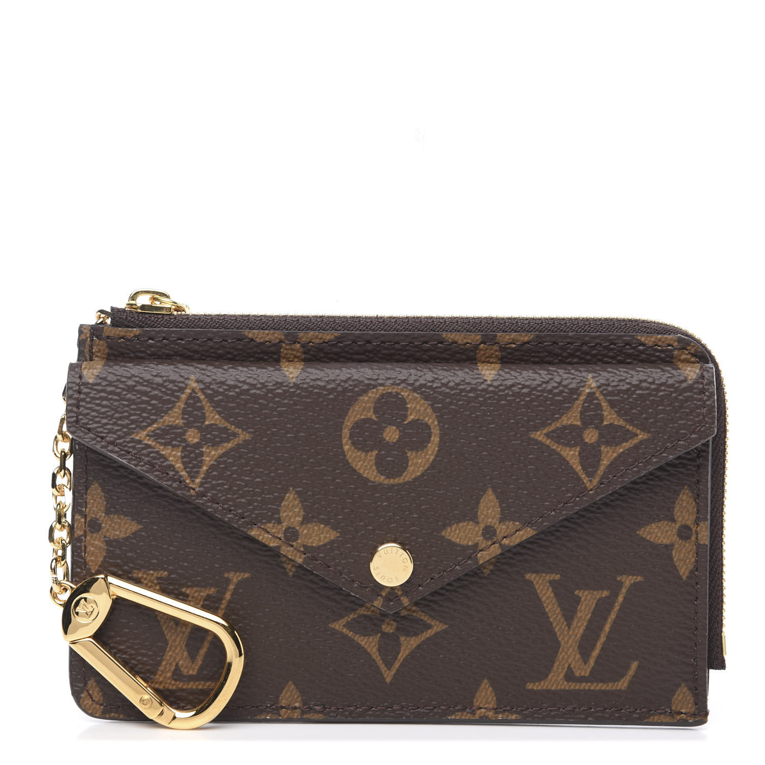 LOUIS VUITTON Monogram Recto Verso Card Holder Black 587626