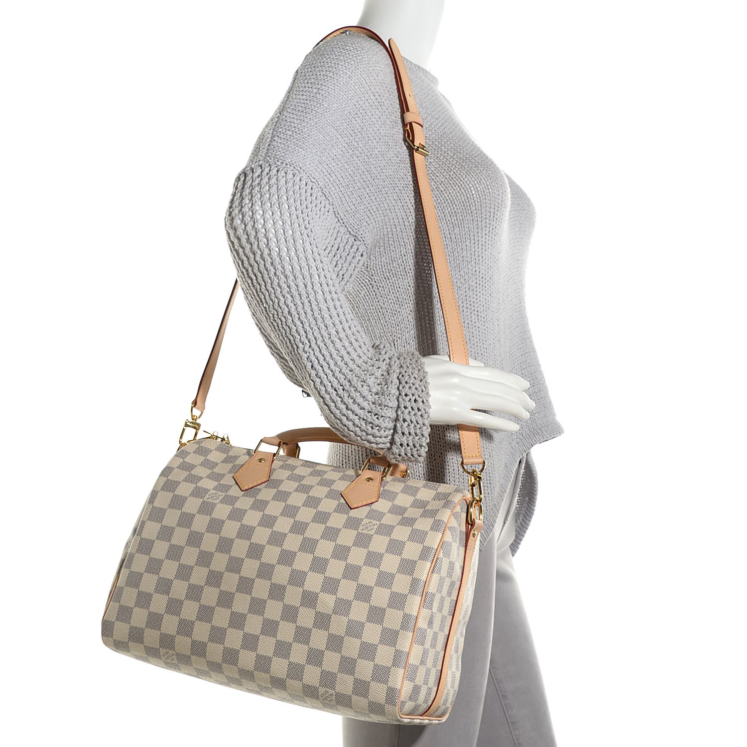 louis vuitton damier azur speedy bandouliere 30