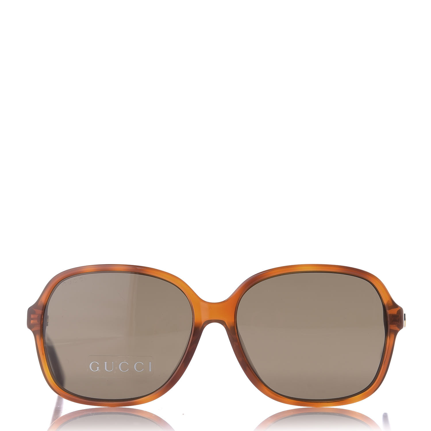 Gucci Acetate Square Frame Sunglasses Gg 3834 F S Tortoise 625626