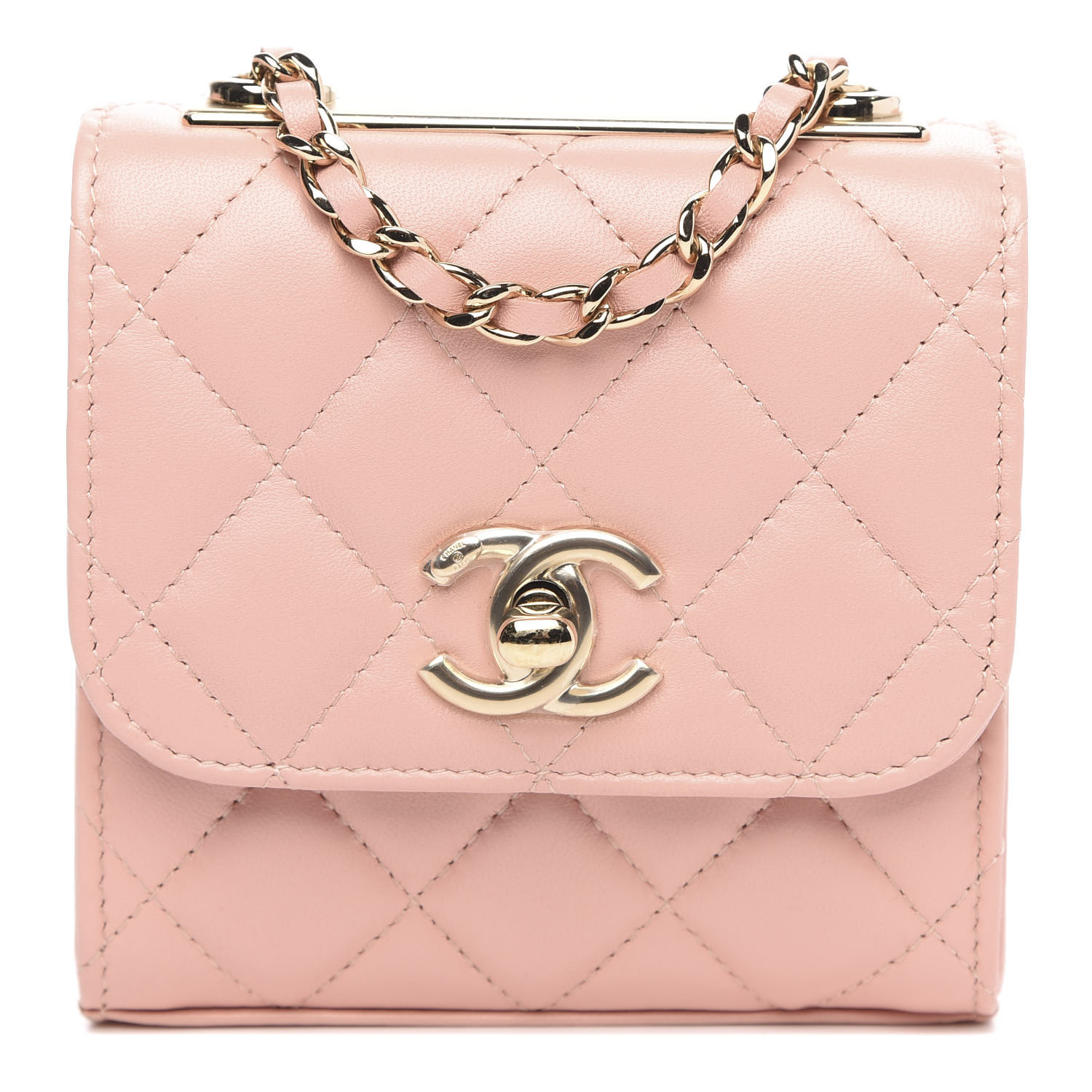 chanel mini trendy cc clutch on chain