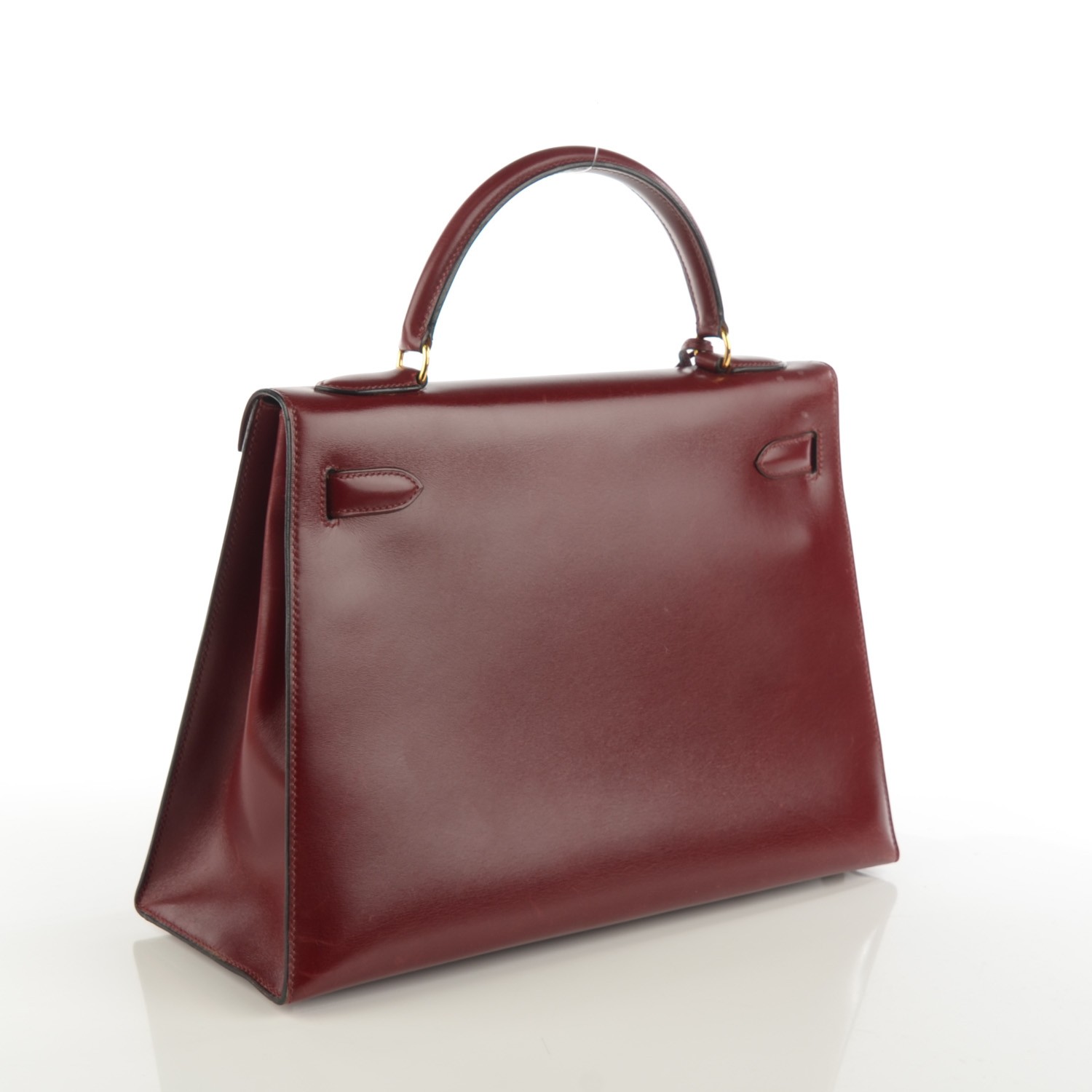 HERMES Box Kelly Sellier 32 Rouge H 126740 | FASHIONPHILE
