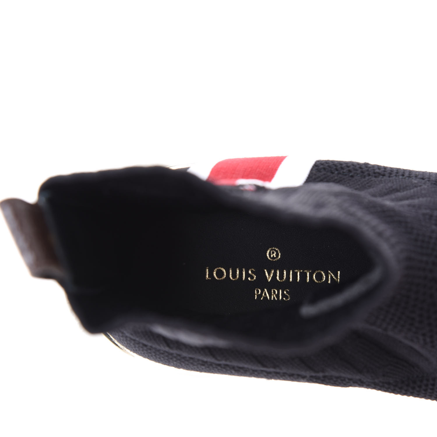 LOUIS VUITTON Stretch Fabric Aftergame Sneaker Boot 36 Black 567413