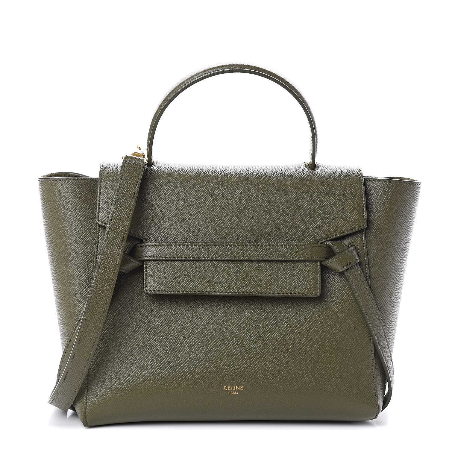 green celine belt bag