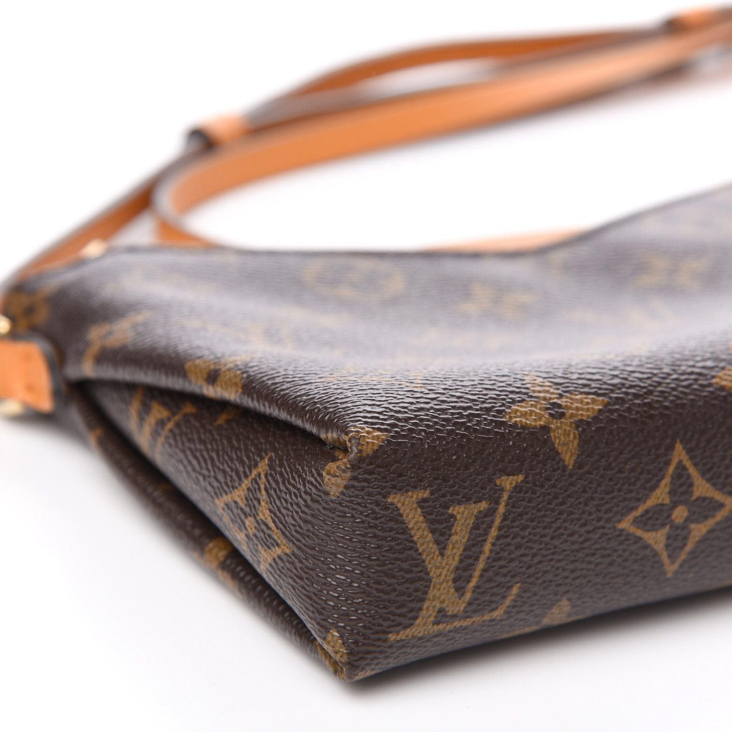 LOUIS VUITTON Pallas MM Monogram Safran Shoulder Handbag