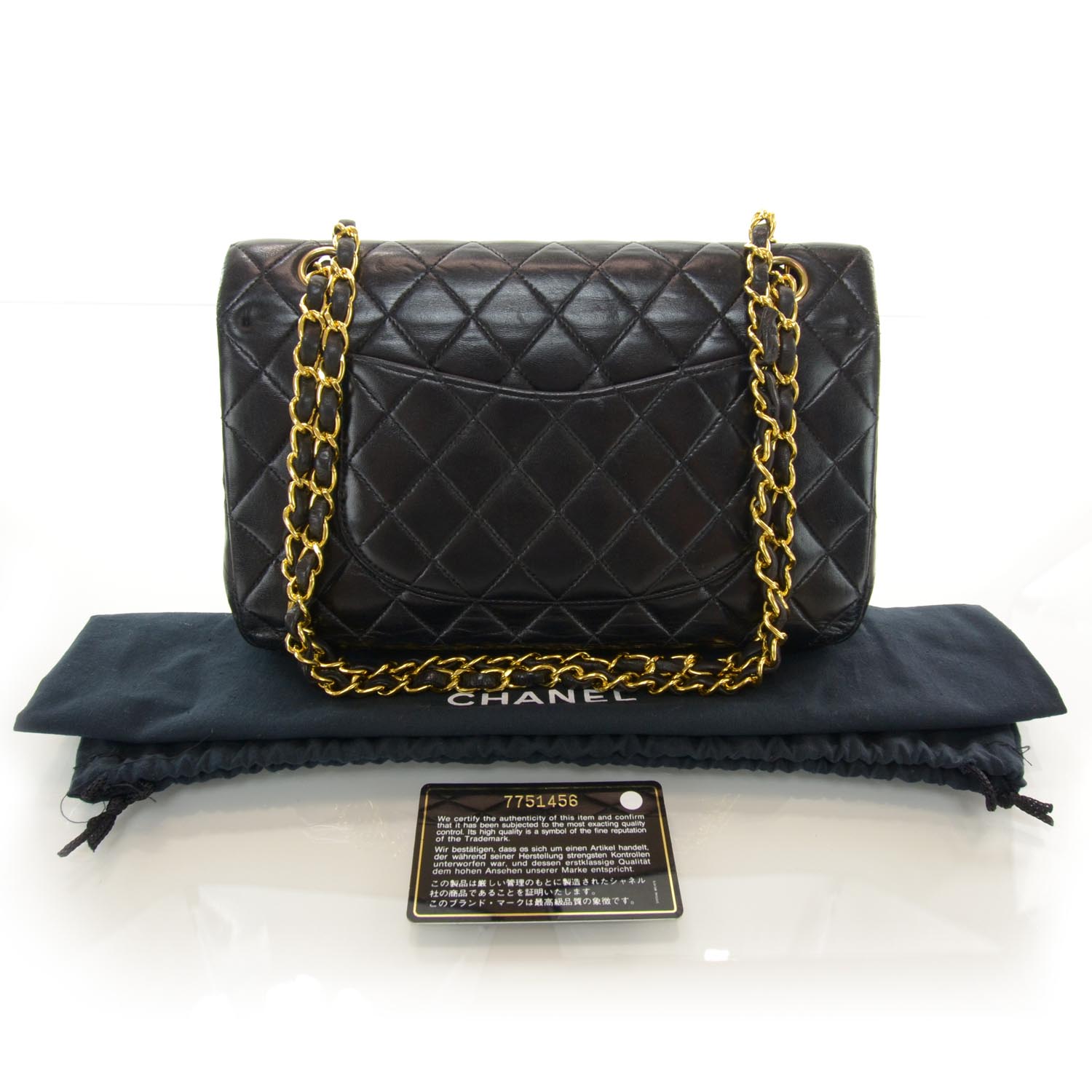 chanel medium double flap lambskin