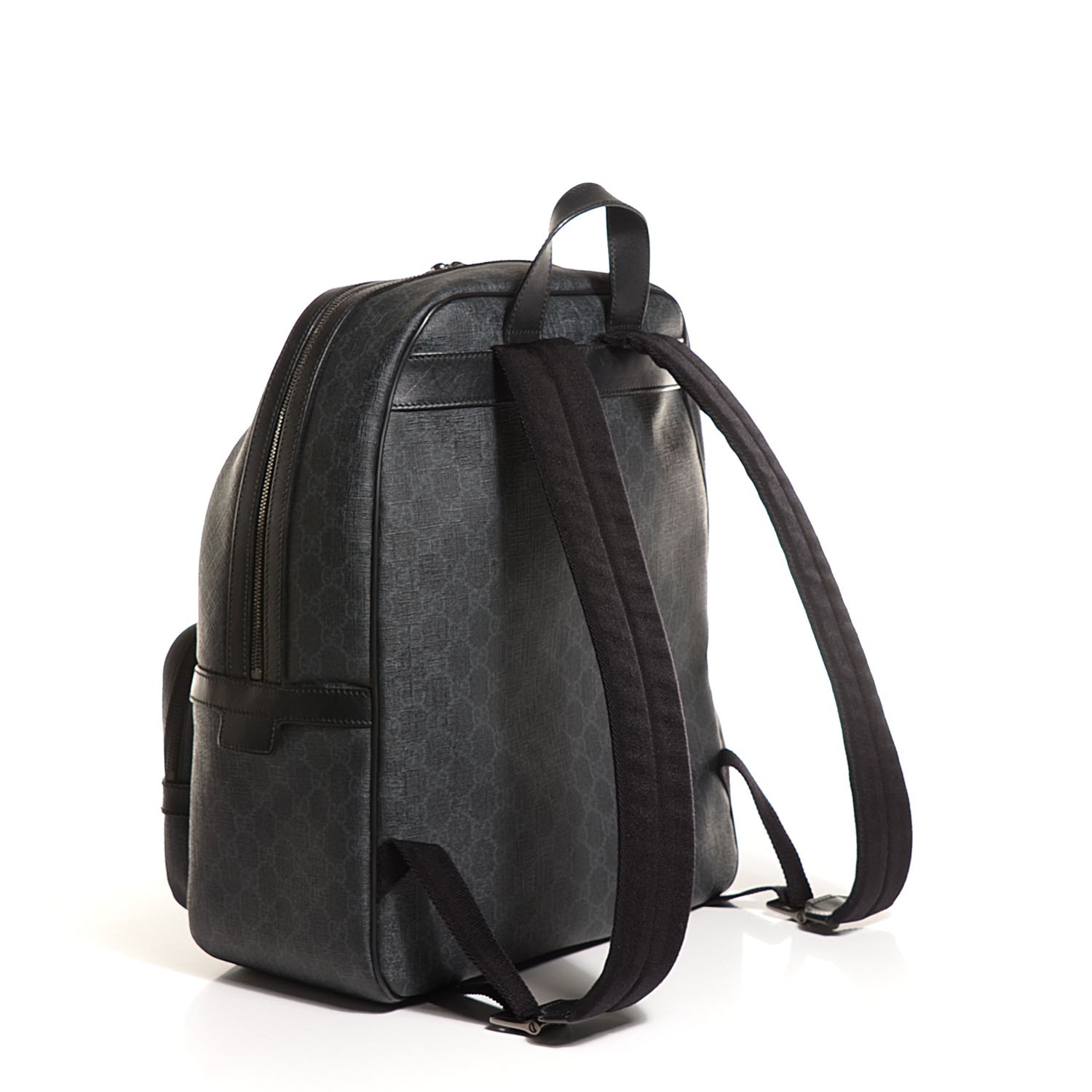 GUCCI GG Supreme Medium Backpack Grey Black 100463