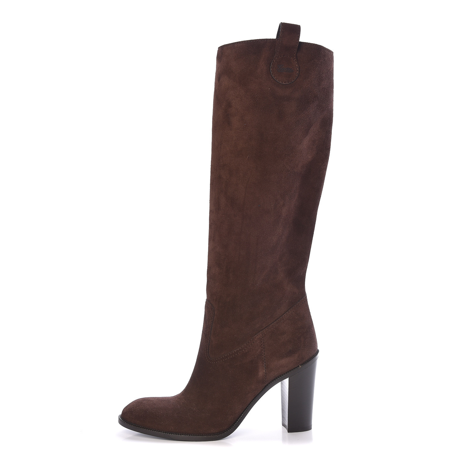 gucci suede knee high boots