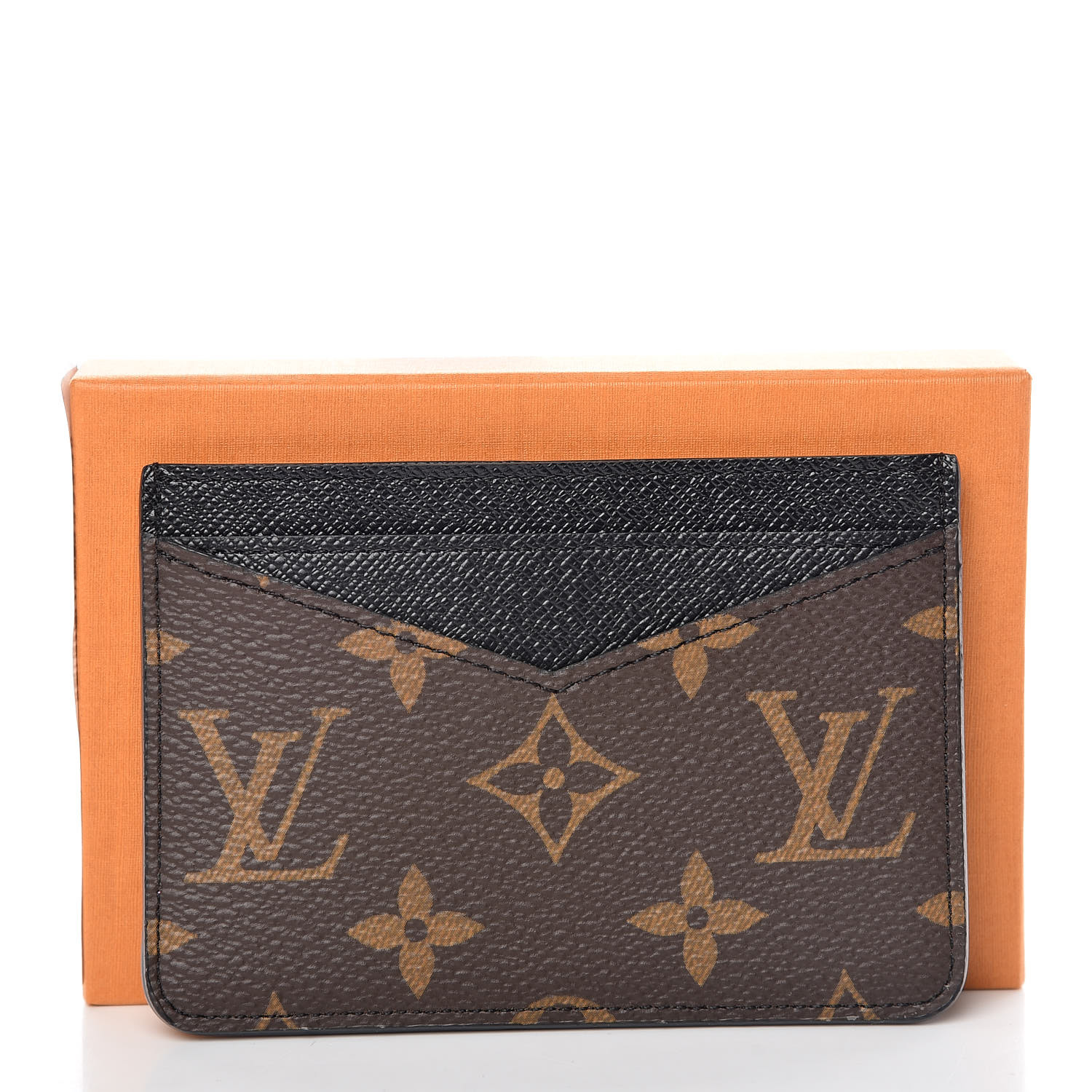 Louis Vuitton Black Monogram Canvas Neo Porte Card Holder - Yoogi's Closet