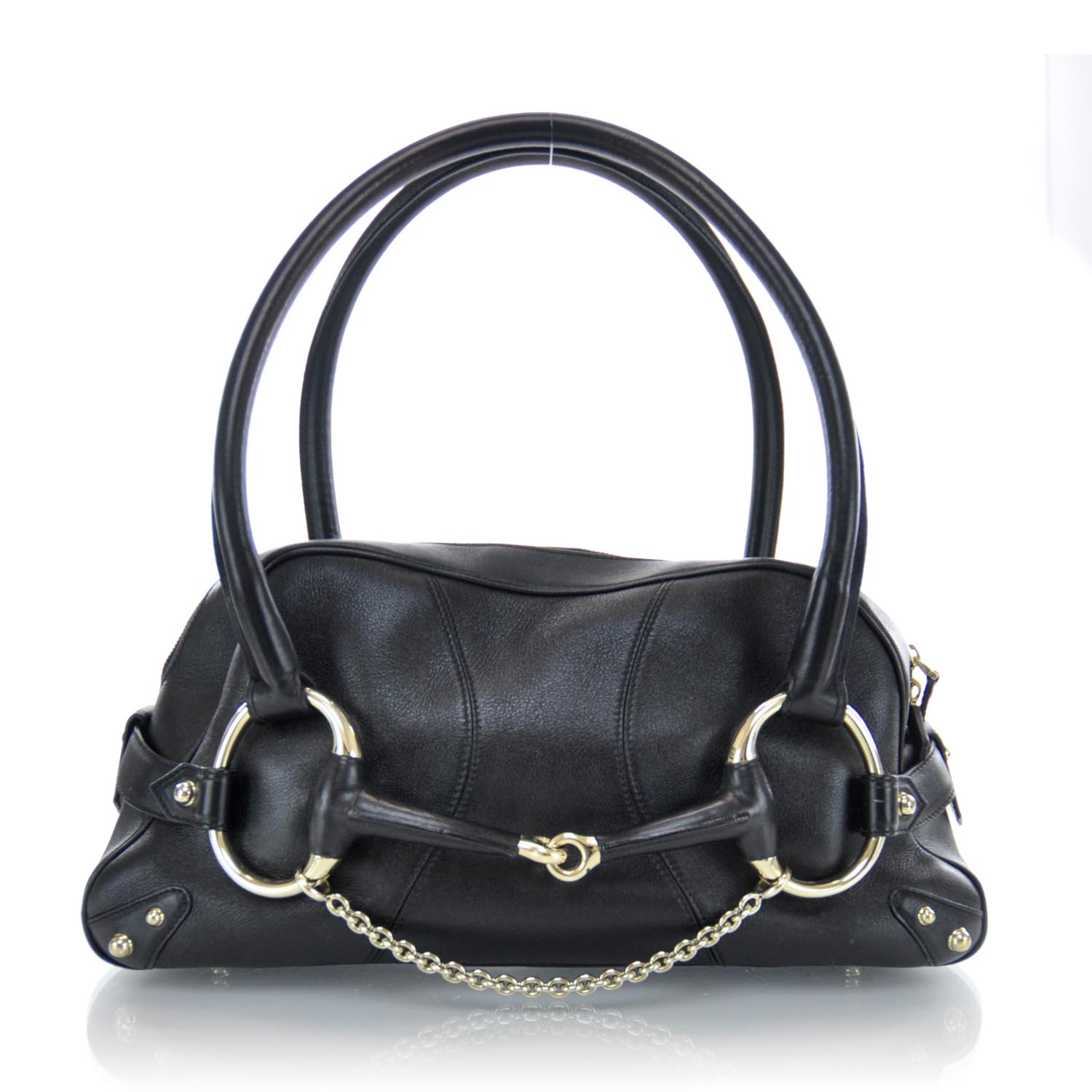 gucci horsebit bag leather