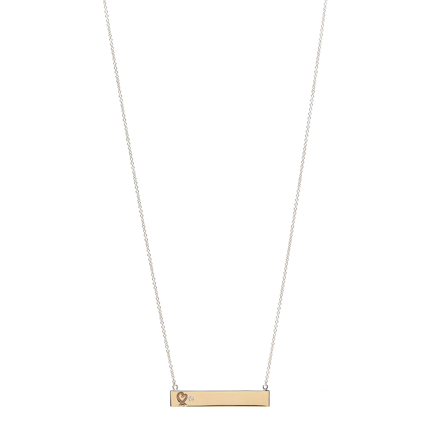 loving heart bar pendant