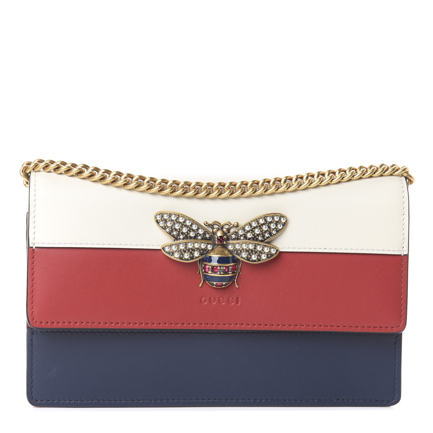 gucci red white and blue bag