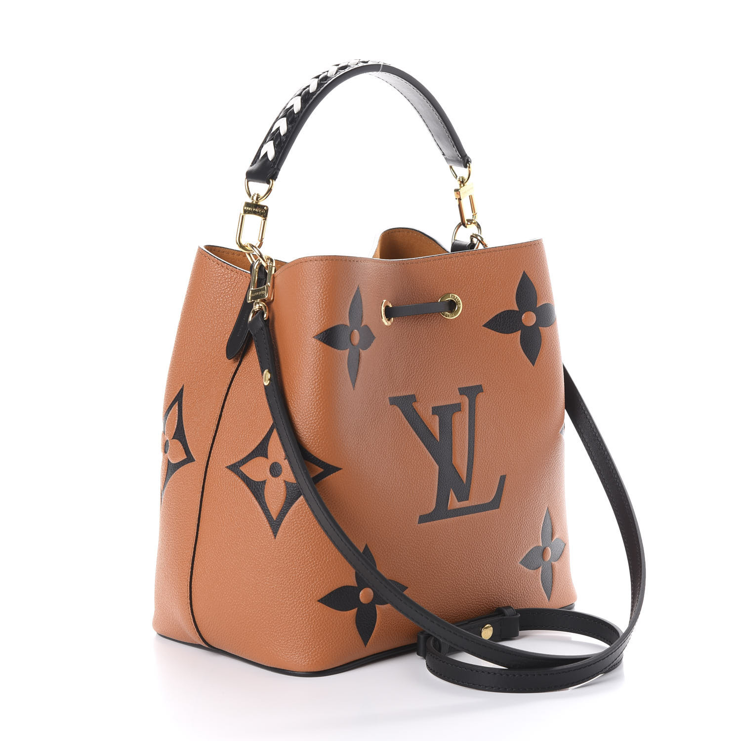 Louis Vuitton Neonoe MM Bag Monogram Caramel Brown Leather | 3D model