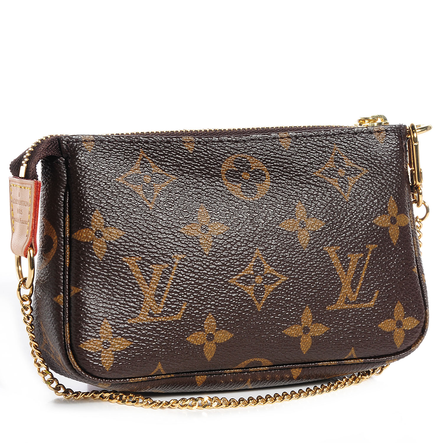louis vuitton mini pochette accessoires bicolore black beige monogram empreinte