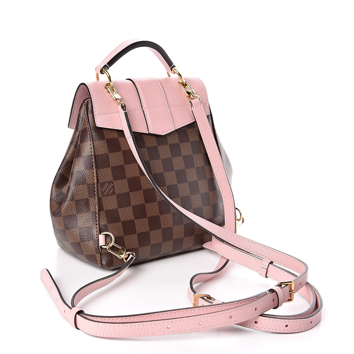 LOUIS VUITTON Damier Ebene Clapton Backpack Magnolia 506443