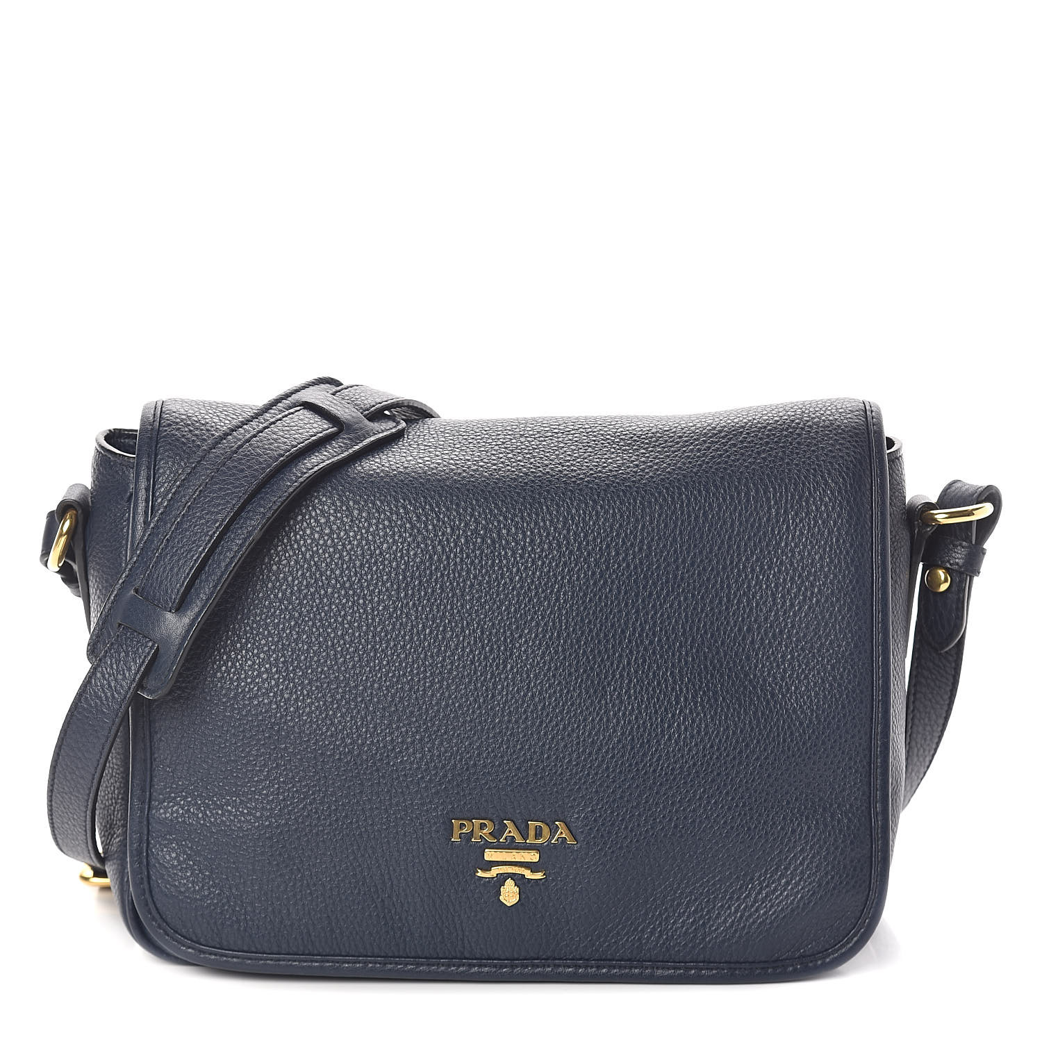 PRADA Vitello Phenix Crossbody Bag Baltico 506619