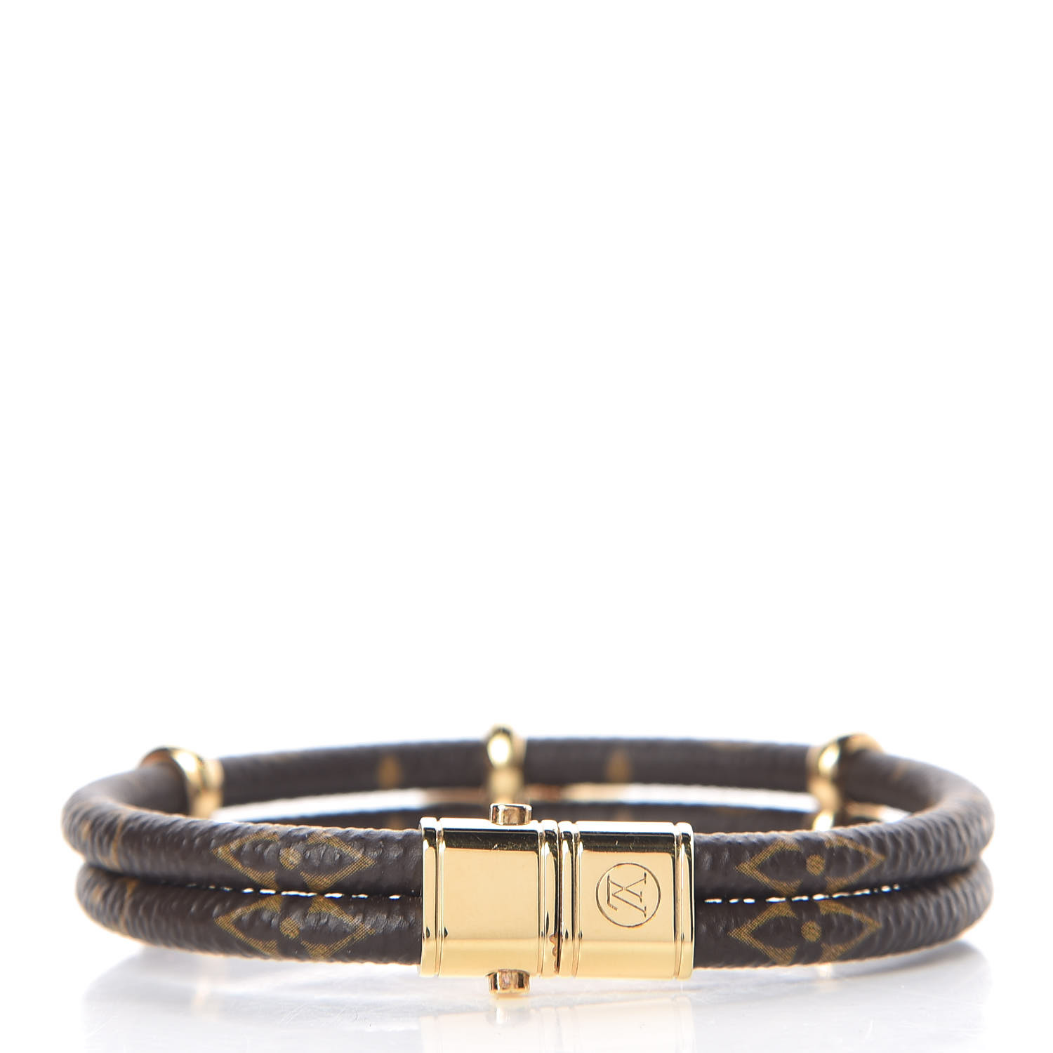 LOUIS VUITTON Monogram Keep It Twice Bracelet 17 439606 | FASHIONPHILE