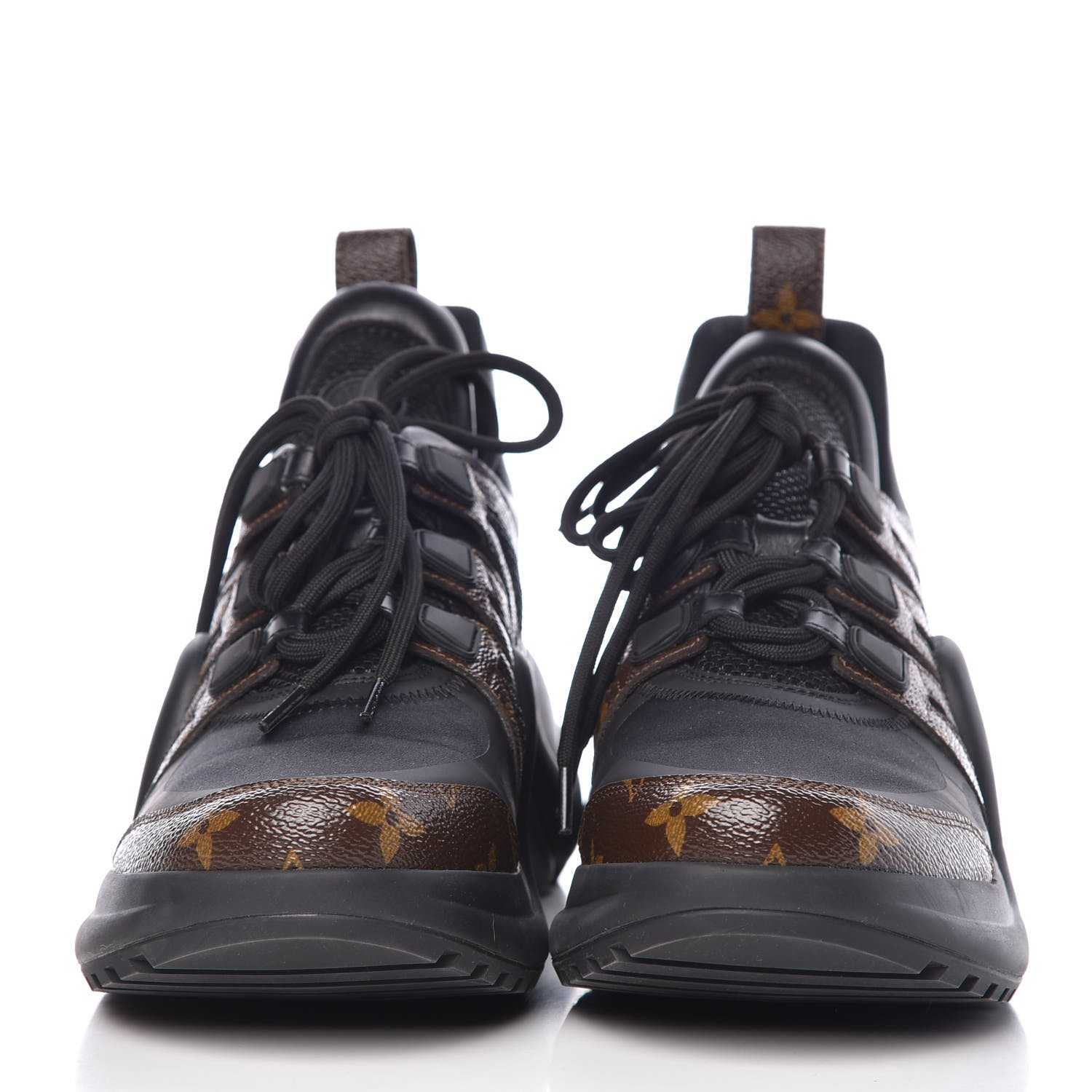 LOUIS VUITTON Patent Monogram Womens LV Archlight Sneakers 40 Black 340838
