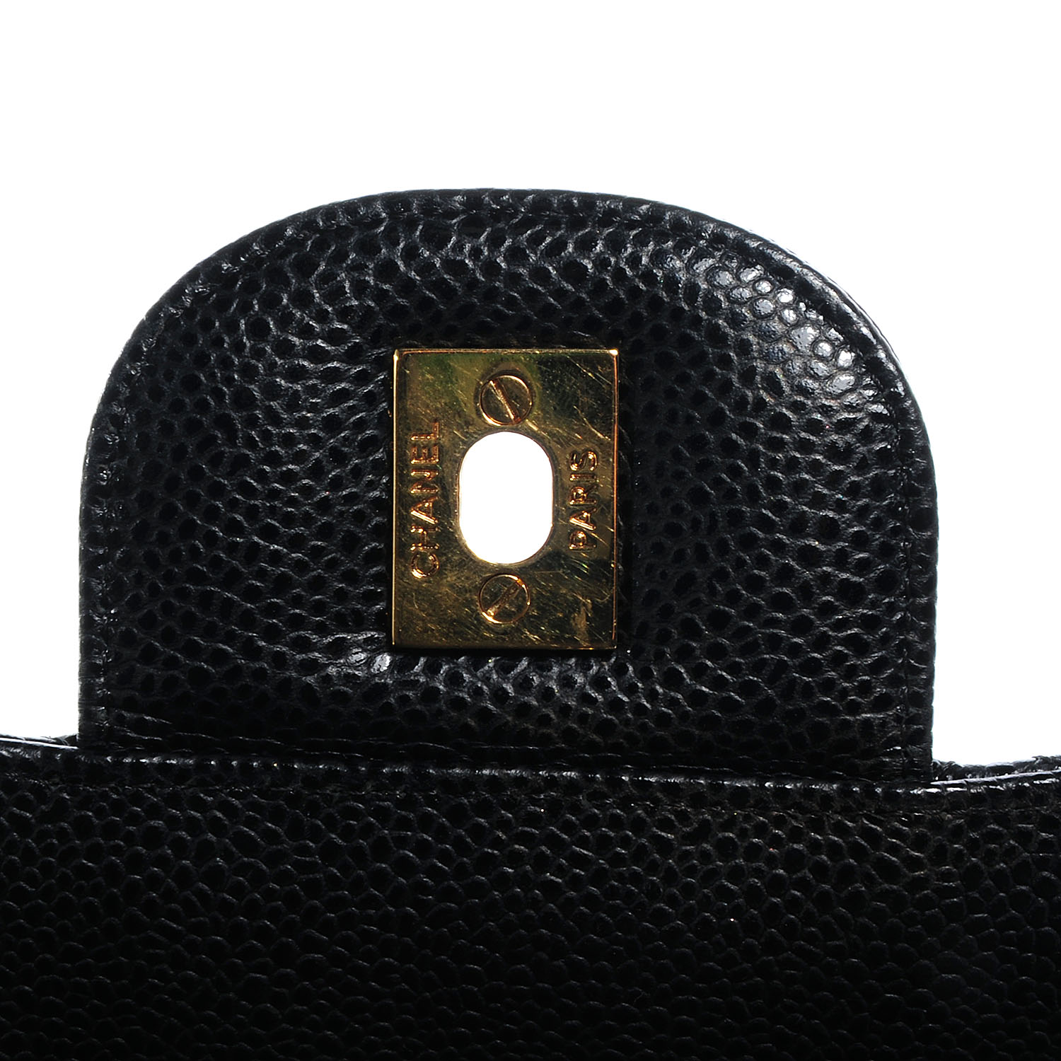 CHANEL Caviar Maxi Double Flap Black 61417