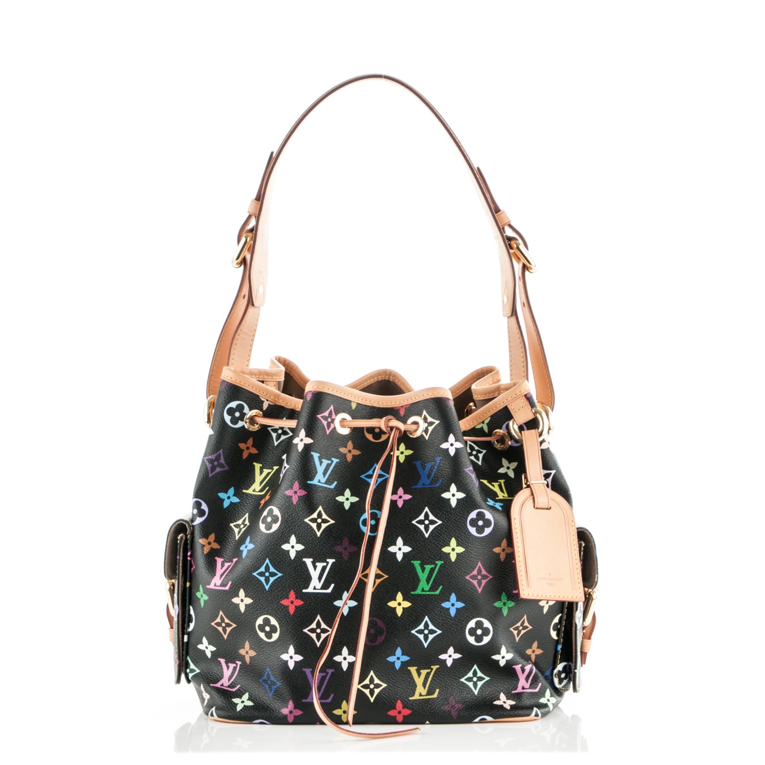 LOUIS VUITTON Multicolor Petit Noe Black 177404