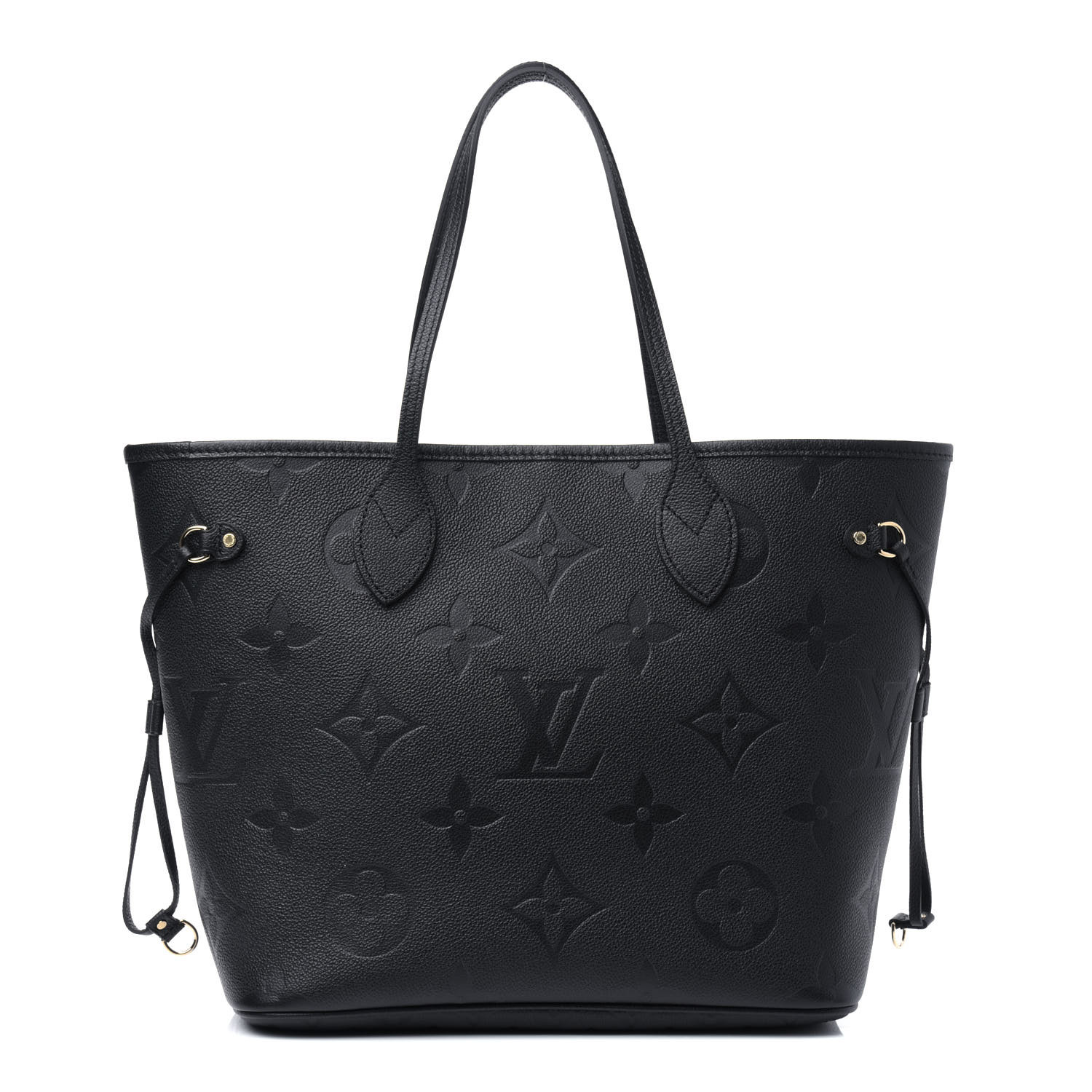 Louis Vuitton Neverfull Mm Monogram Empreinte Tote Bag Black | semashow.com