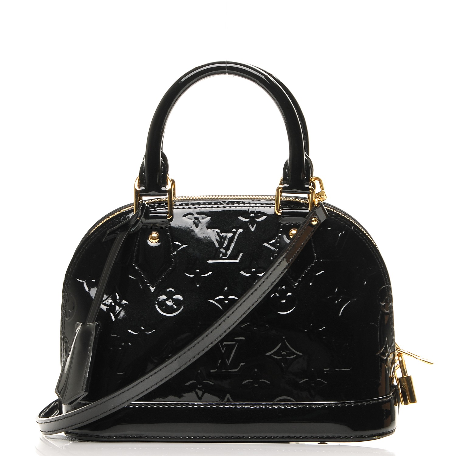 LOUIS VUITTON Vernis Alma BB Noir Magnetique 202285