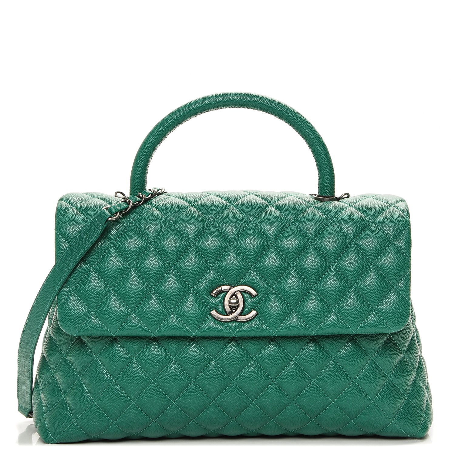 chanel coco caviar handle