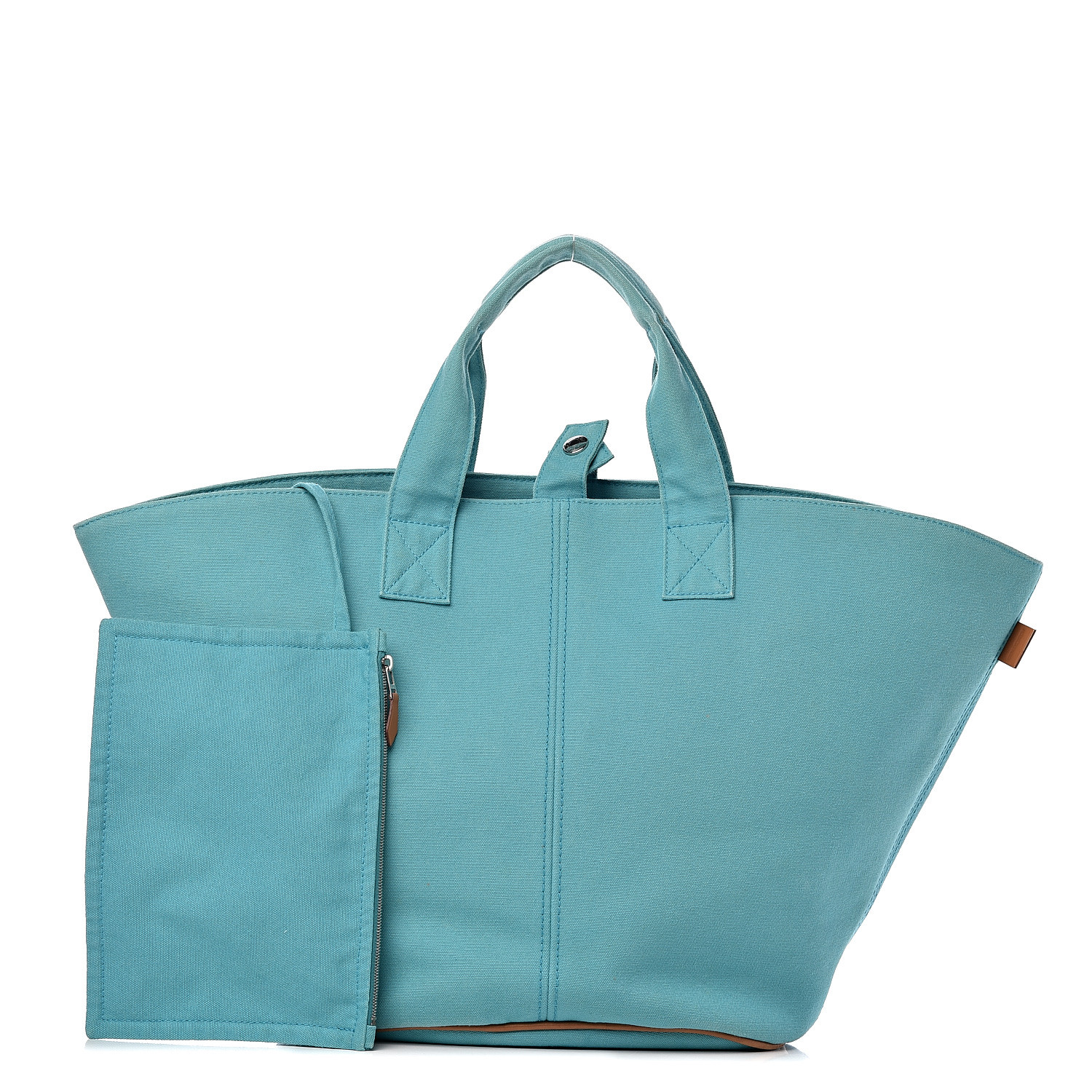 HERMES Canvas Beach Tote 428542 