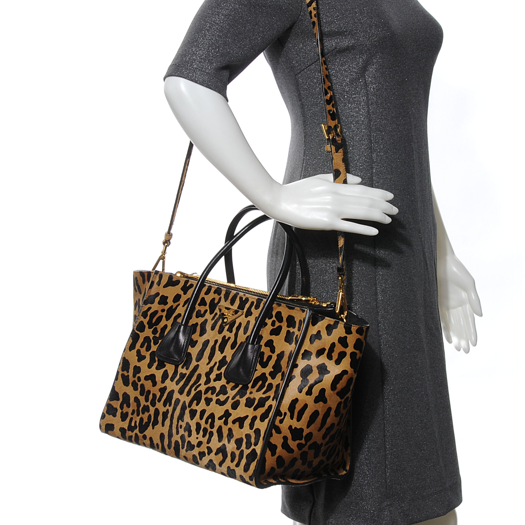 PRADA Cavallino Leopard Print Twin 