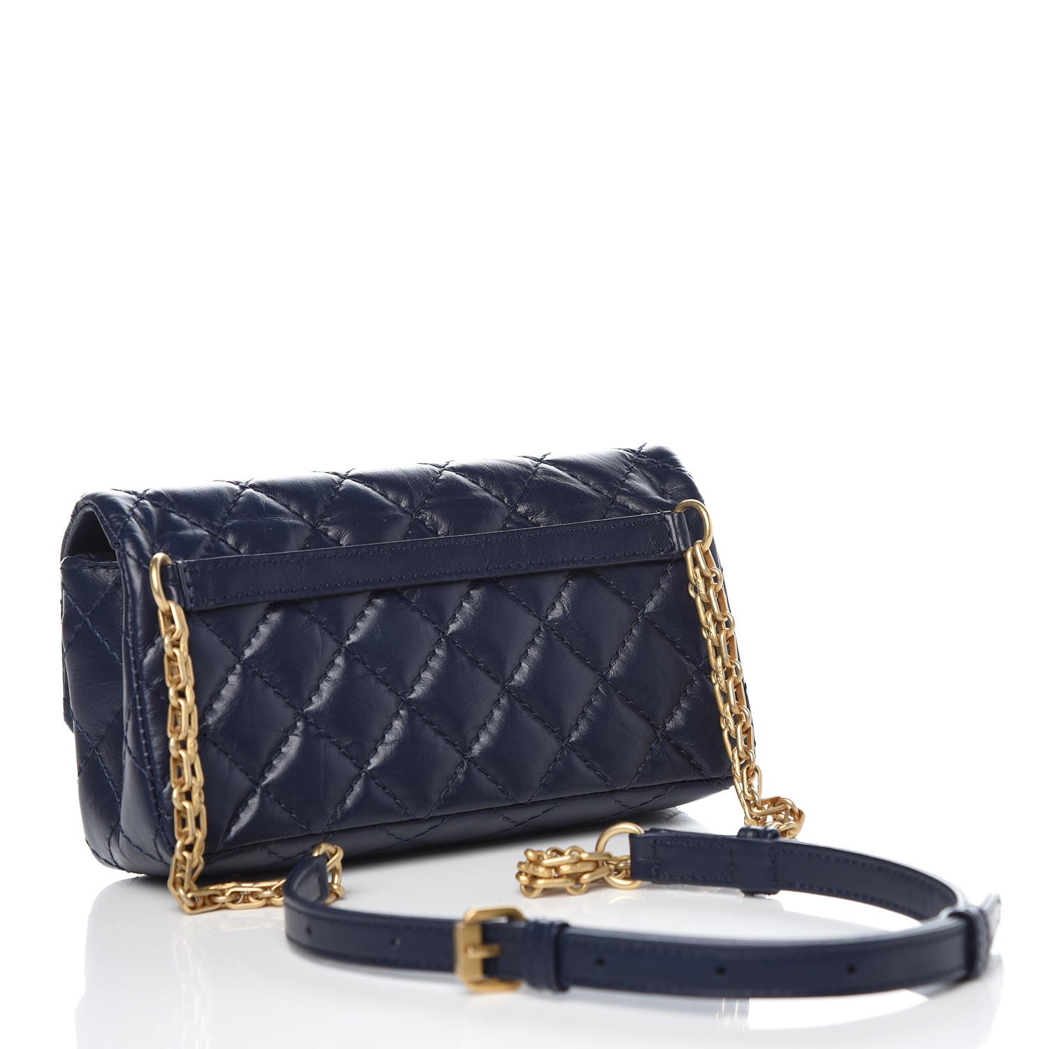 belt bag reissue clutch flap chanel quilted calfskin aged navy