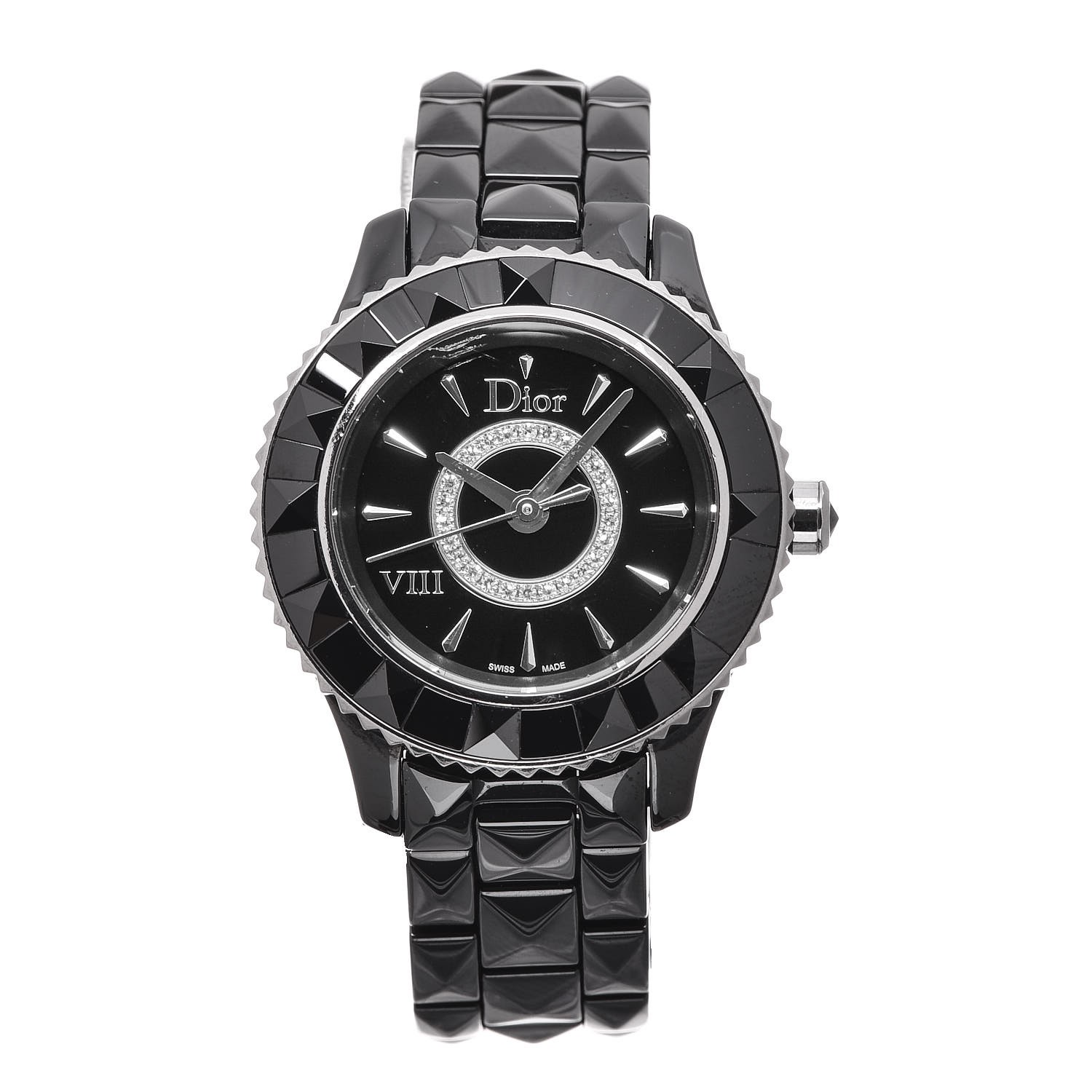 dior watch black ceramic