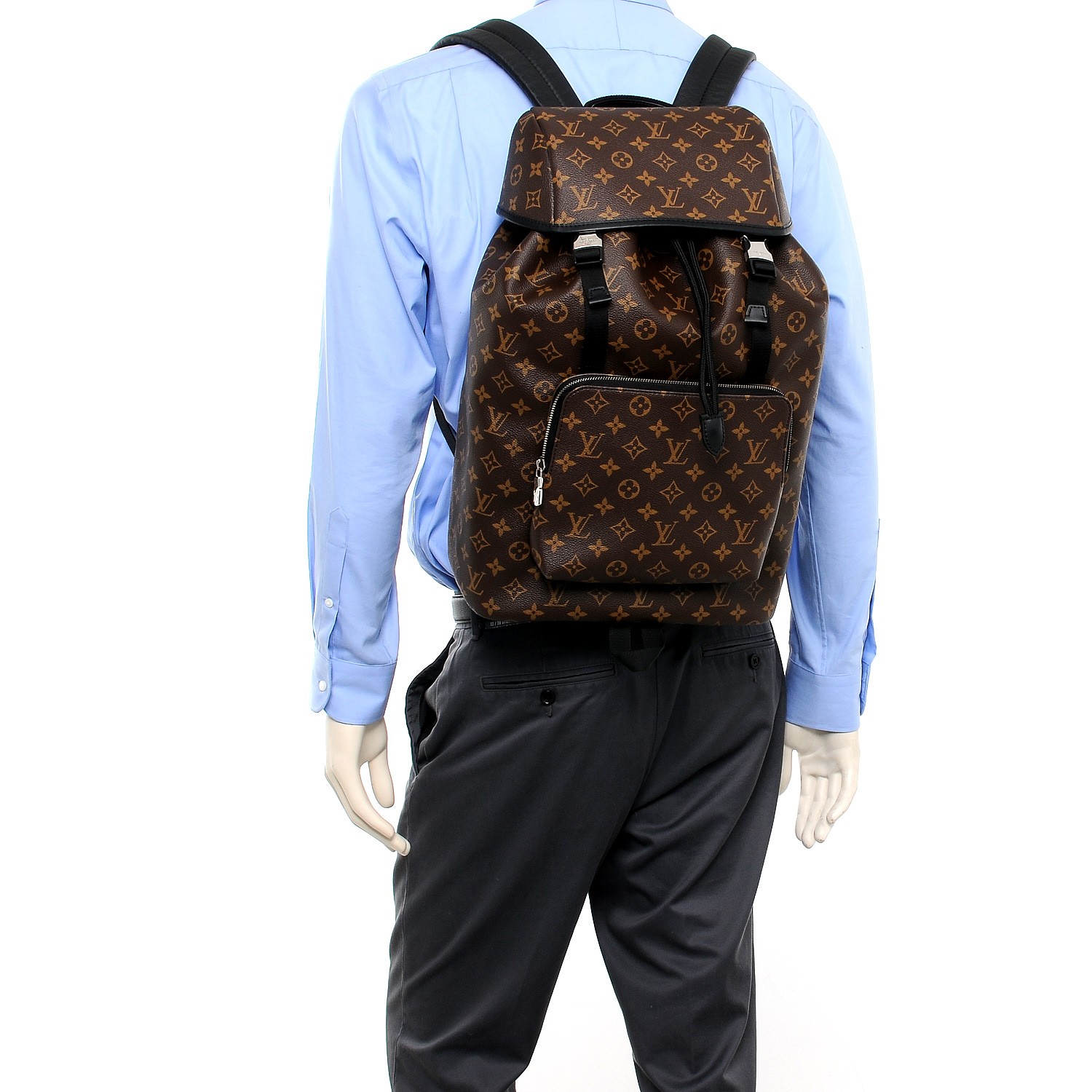 LOUIS VUITTON Monogram Macassar Zack Backpack 249984