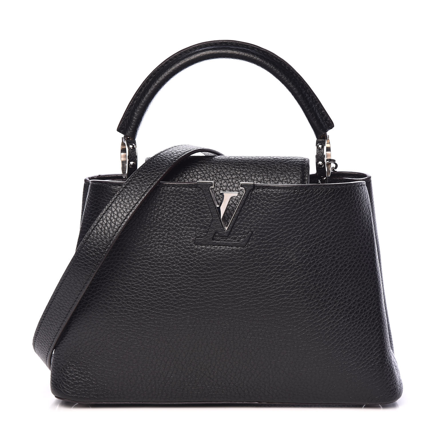 louis vuitton taurillon capucines bb black